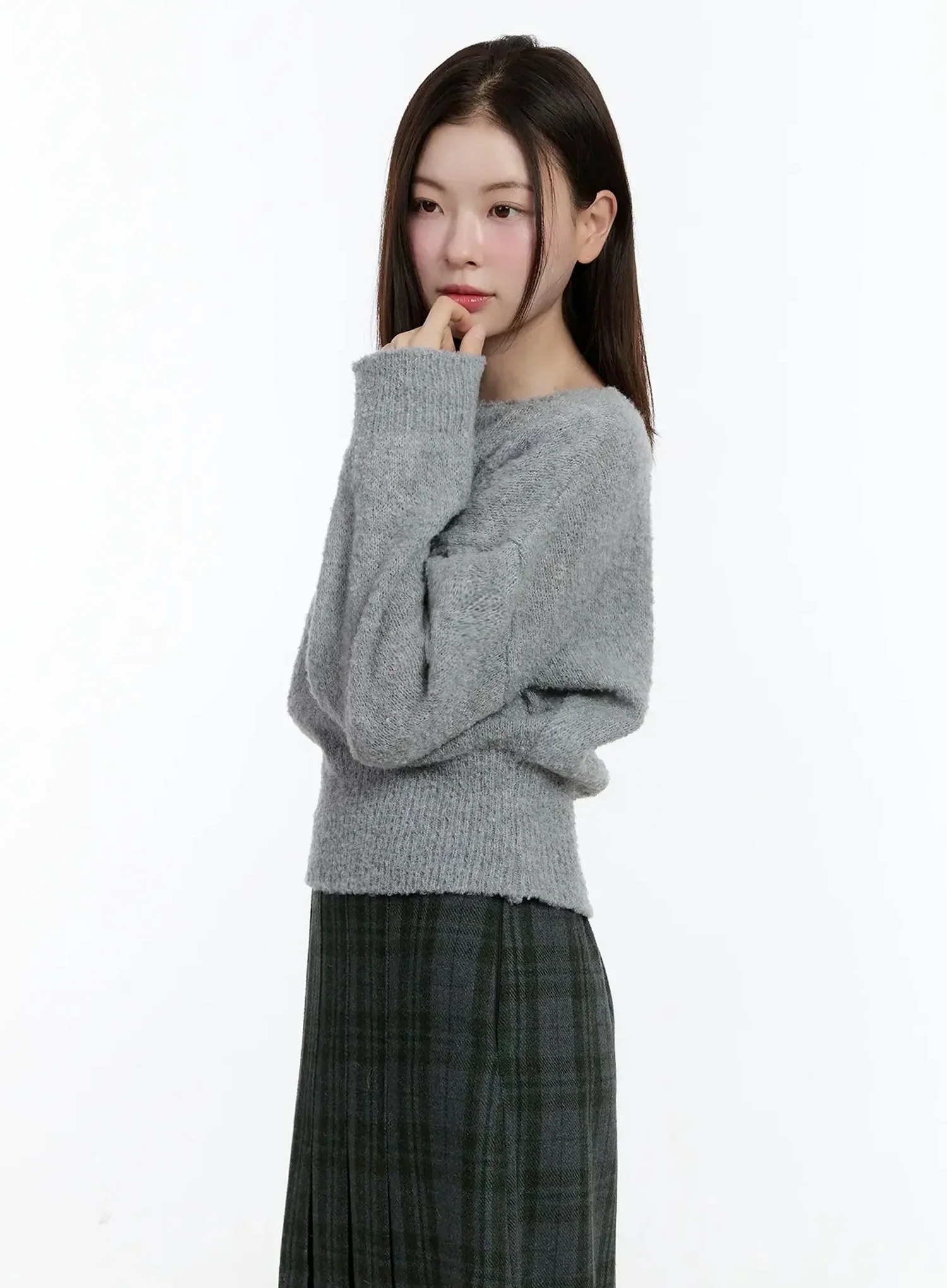 Off-Shoulder Knit Sweater ID526 - Image 8
