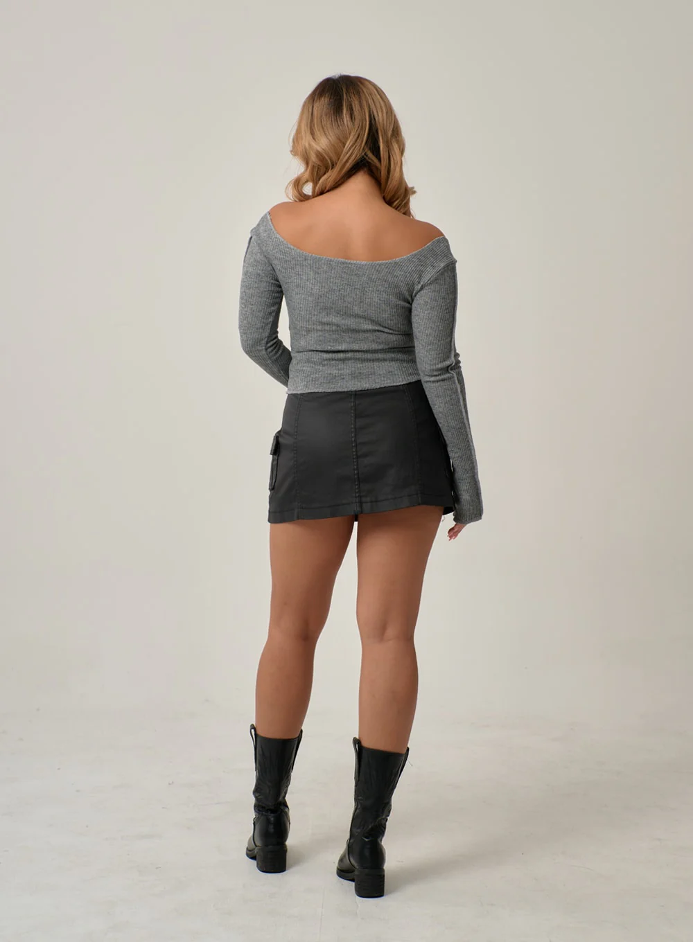 Off-Shoulder Knit Top IN22 - Image 12