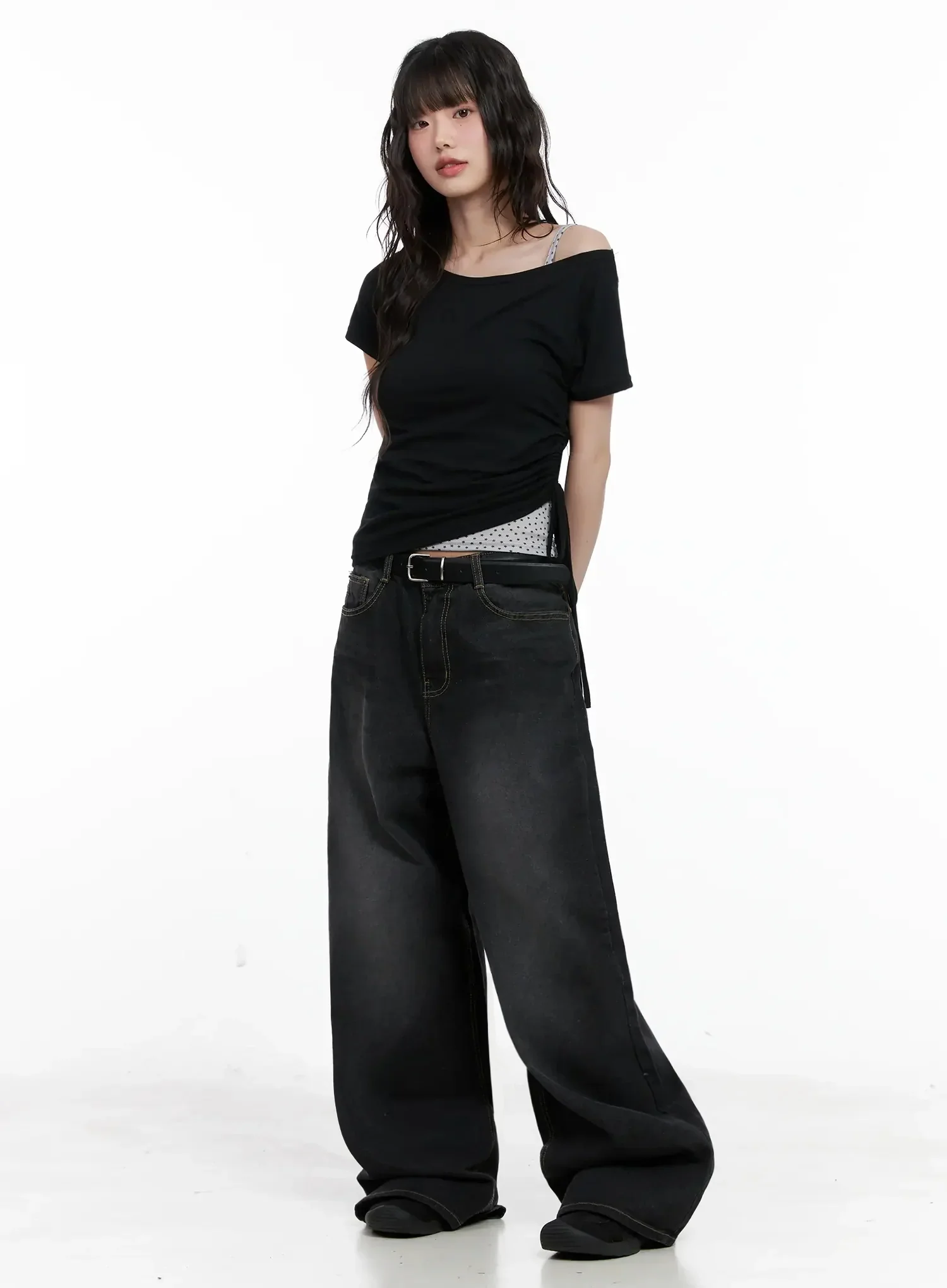 Off-Shoulder Ruched Top IL528 - Image 11