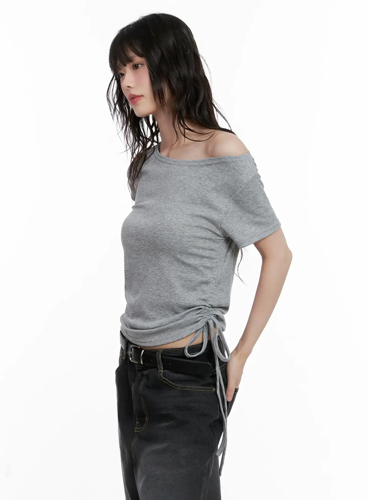 Off-Shoulder Ruched Top IL528 - Image 18