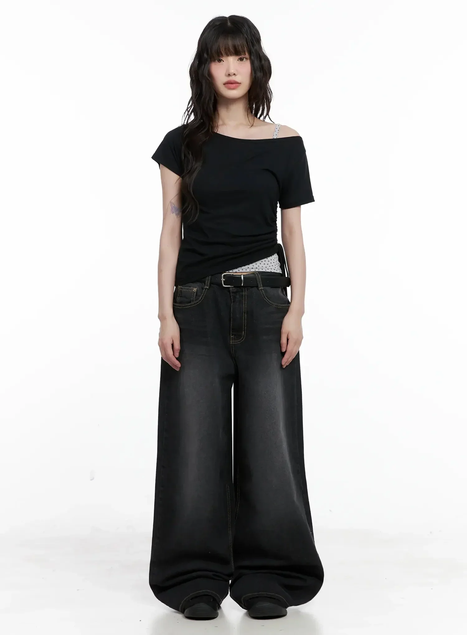 Off-Shoulder Ruched Top IL528 - Image 4