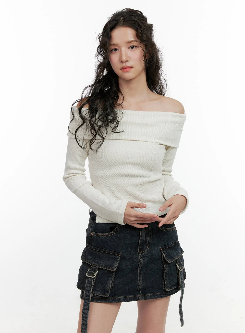 Off Shoulder Slim Fit Top ON404 - Image 5