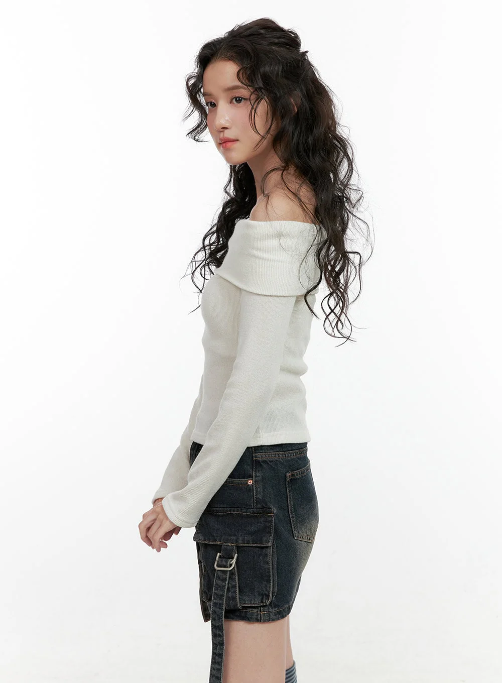 Off Shoulder Slim Fit Top ON404 - Image 6
