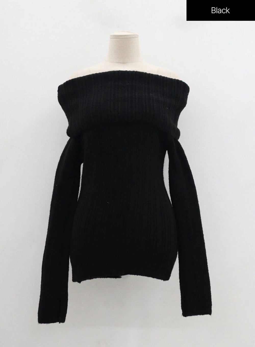 Off-Shoulder Stripe Knit Top OD22 - Image 21