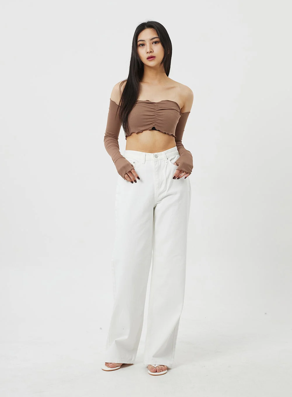Off-Shoulder Wavy Top BF323 - Image 9