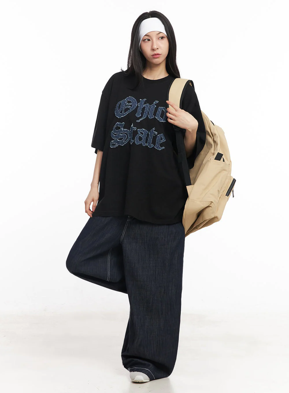 Ohio Patch Oversize T-Shirt IY529 - Image 2