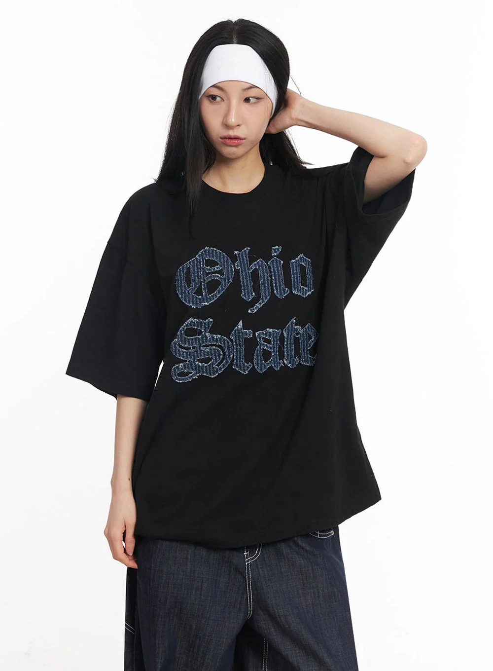 Ohio Patch Oversize T-Shirt IY529 - Image 6