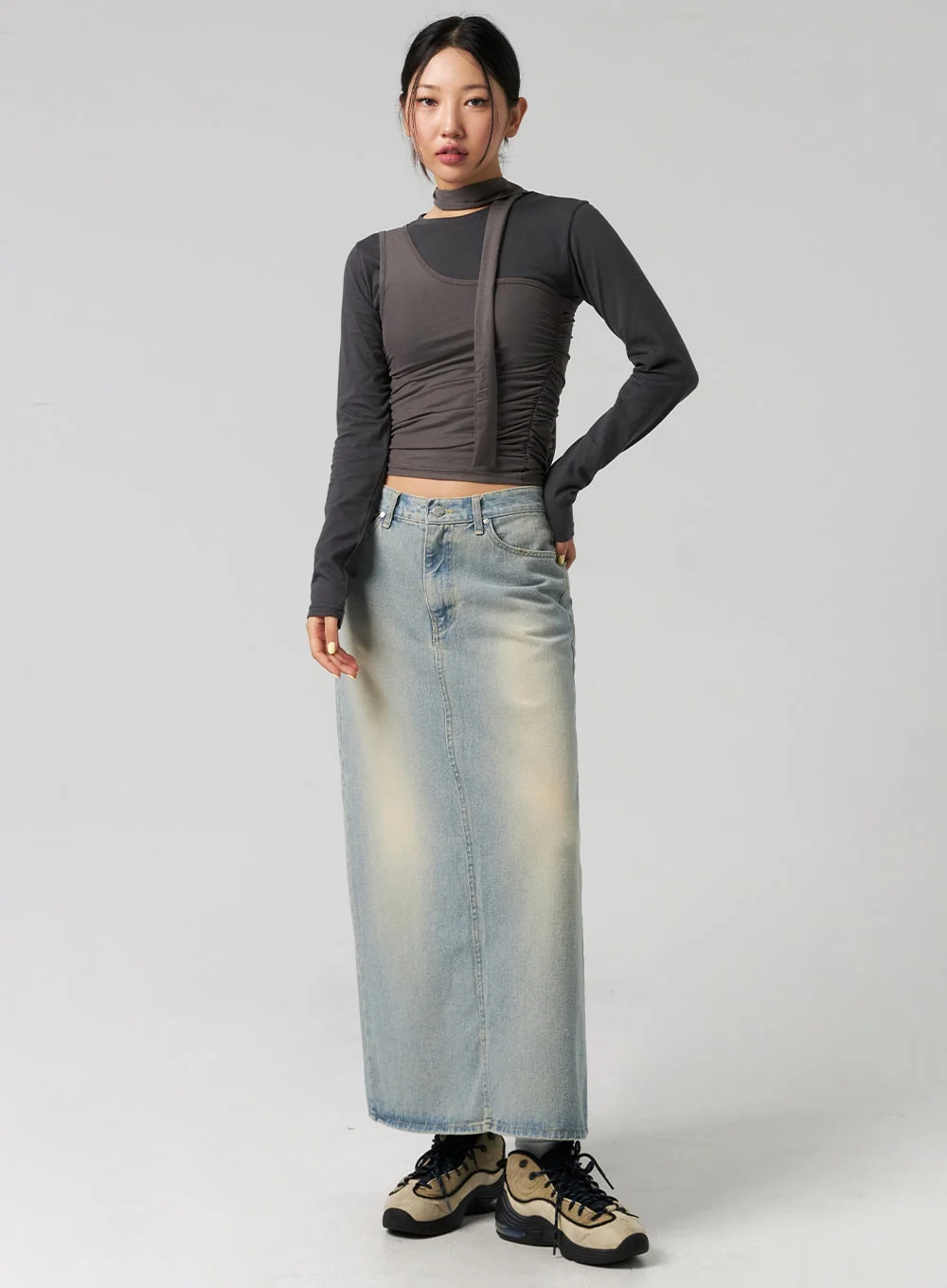 One-Shoulder Cami and Scarf Set CG327 - Image 6