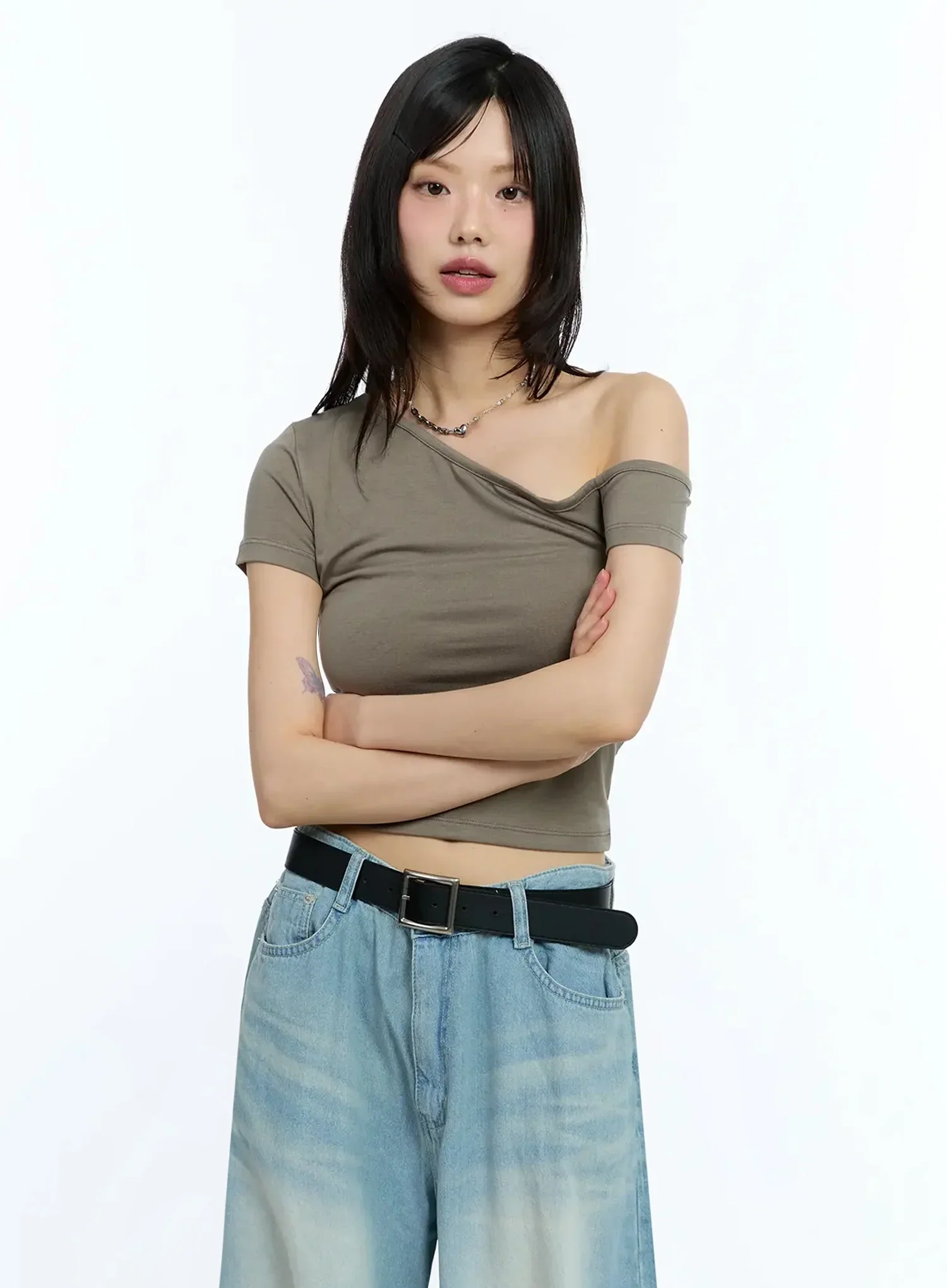 One-Shoulder Crop Top IU524 - Image 14
