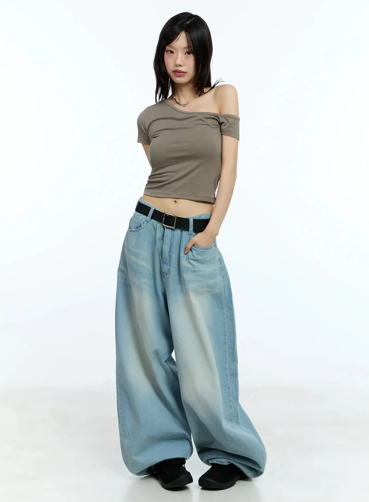 One-Shoulder Crop Top IU524 - Image 6