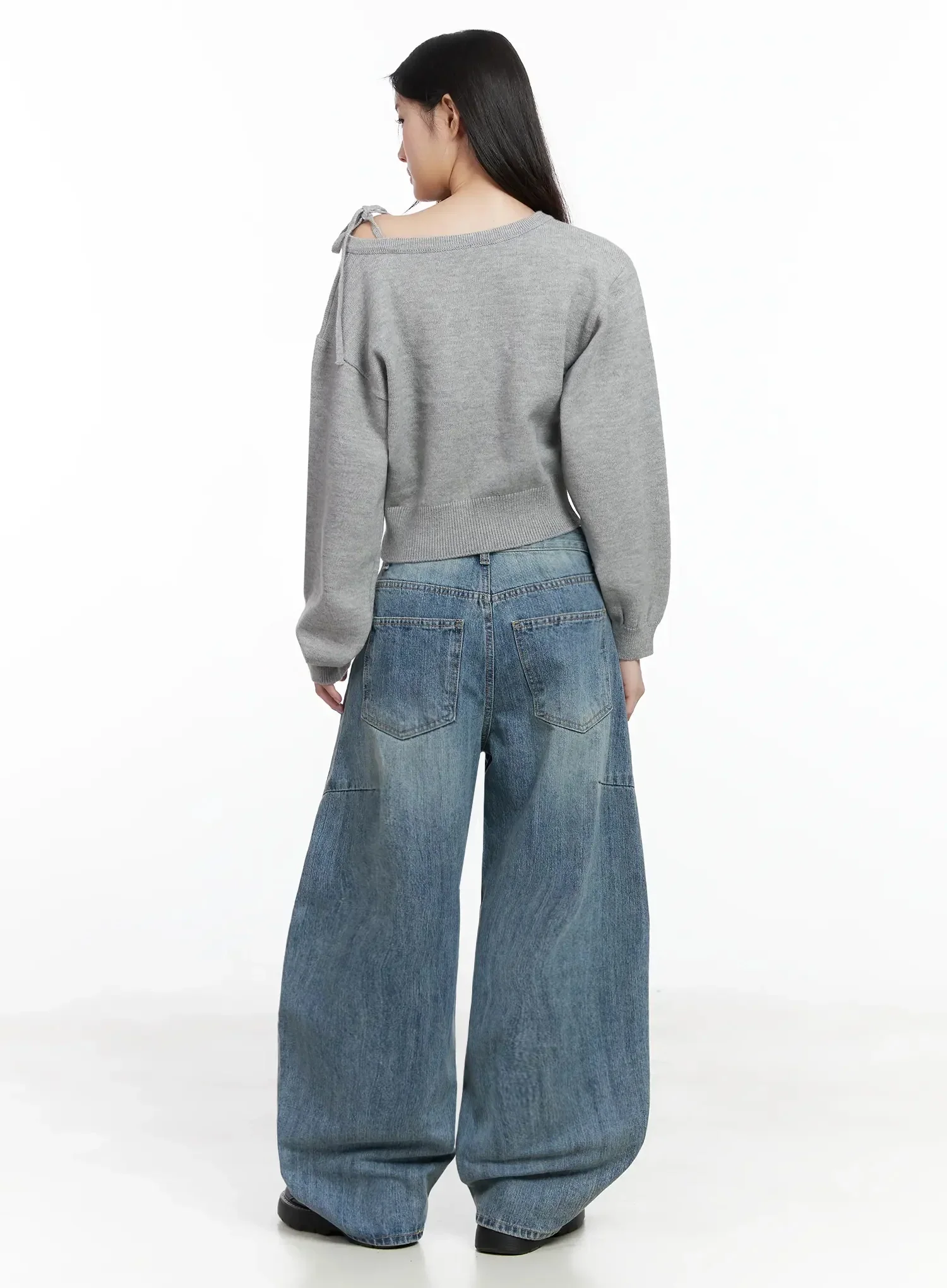 One-Shoulder Tie Sweater IM504 - Image 10