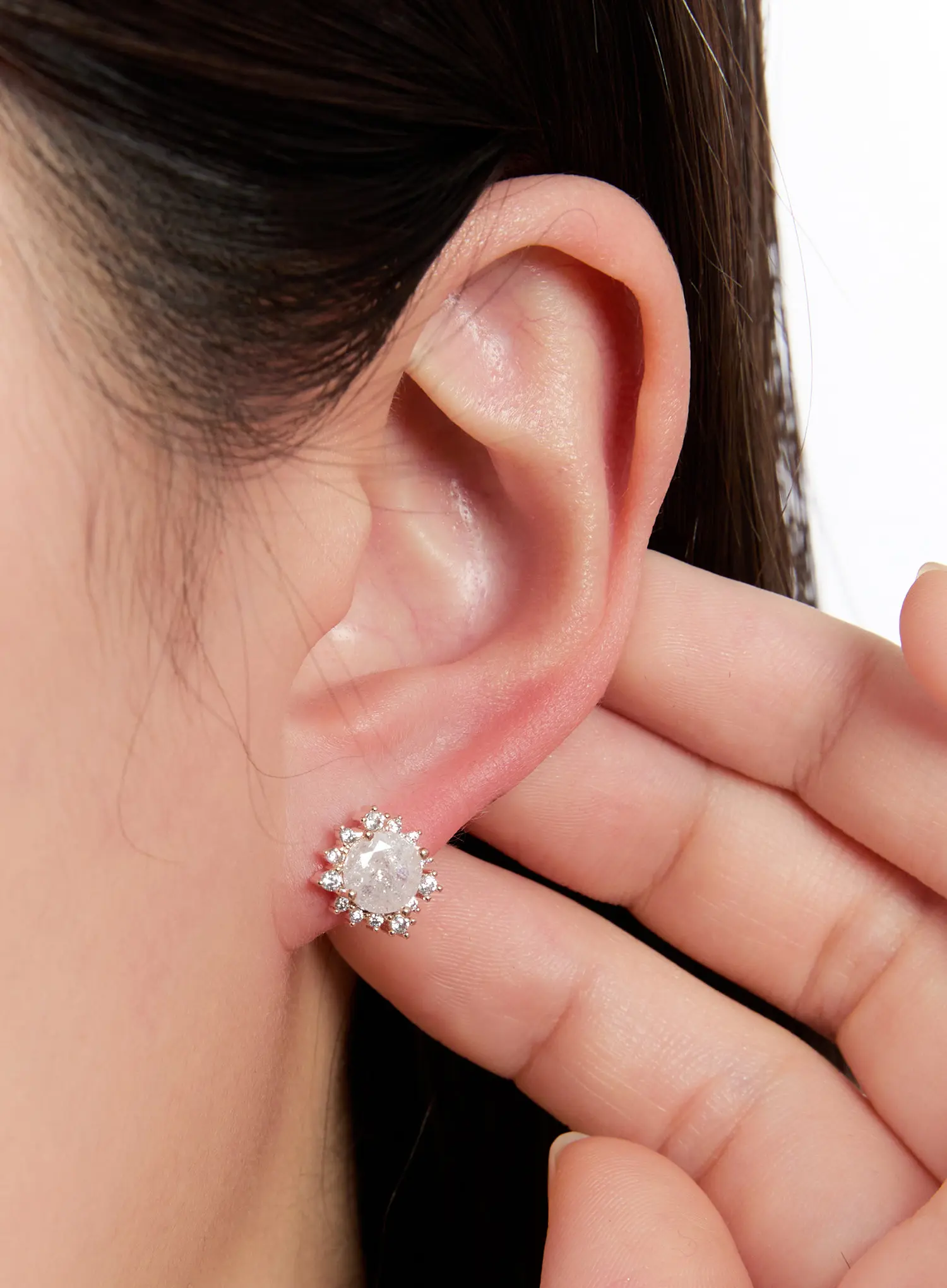 Opal Stud Earrings IN528 - Image 4