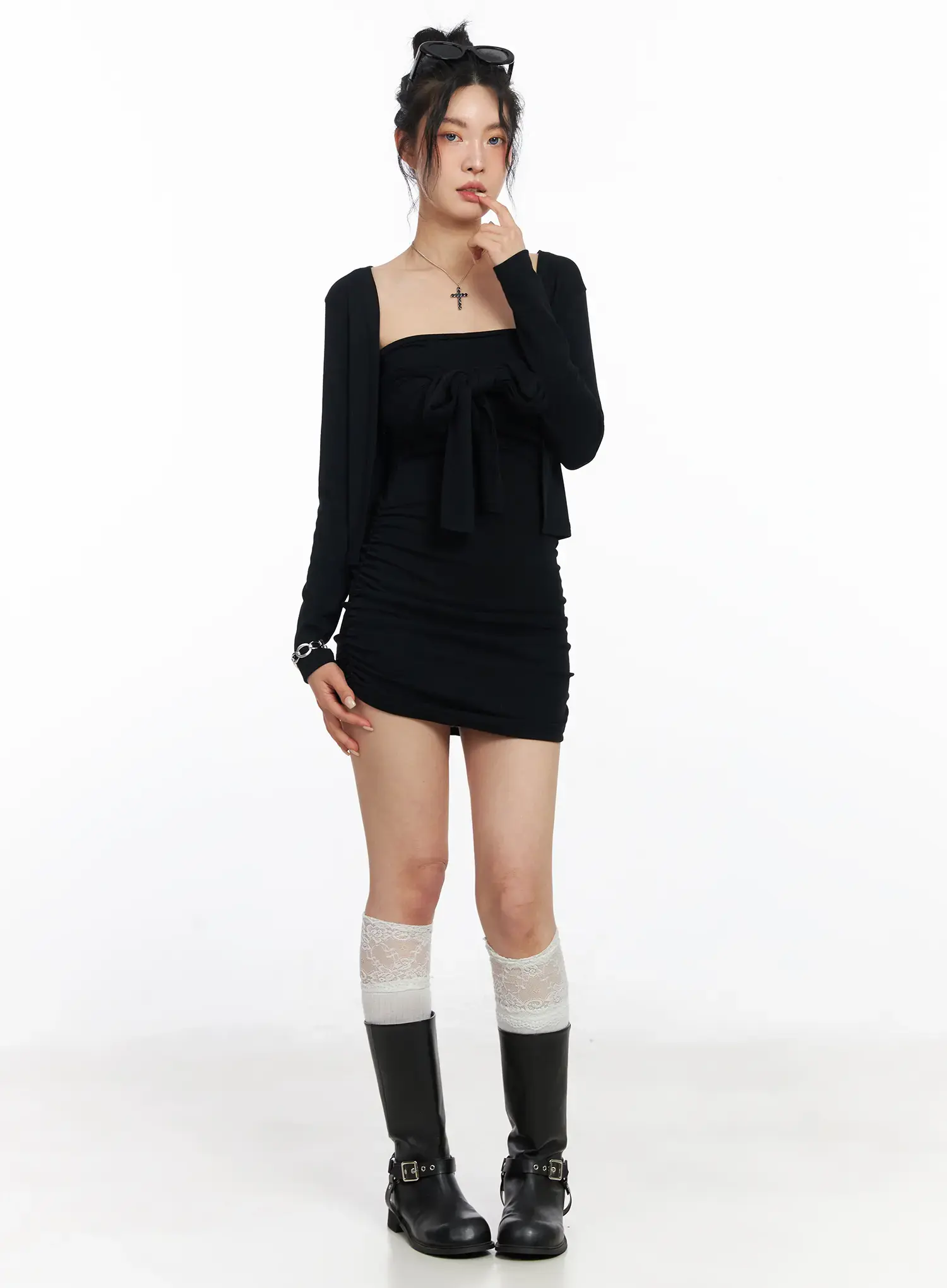 Open-Front Cardigan CJ523 - Image 3