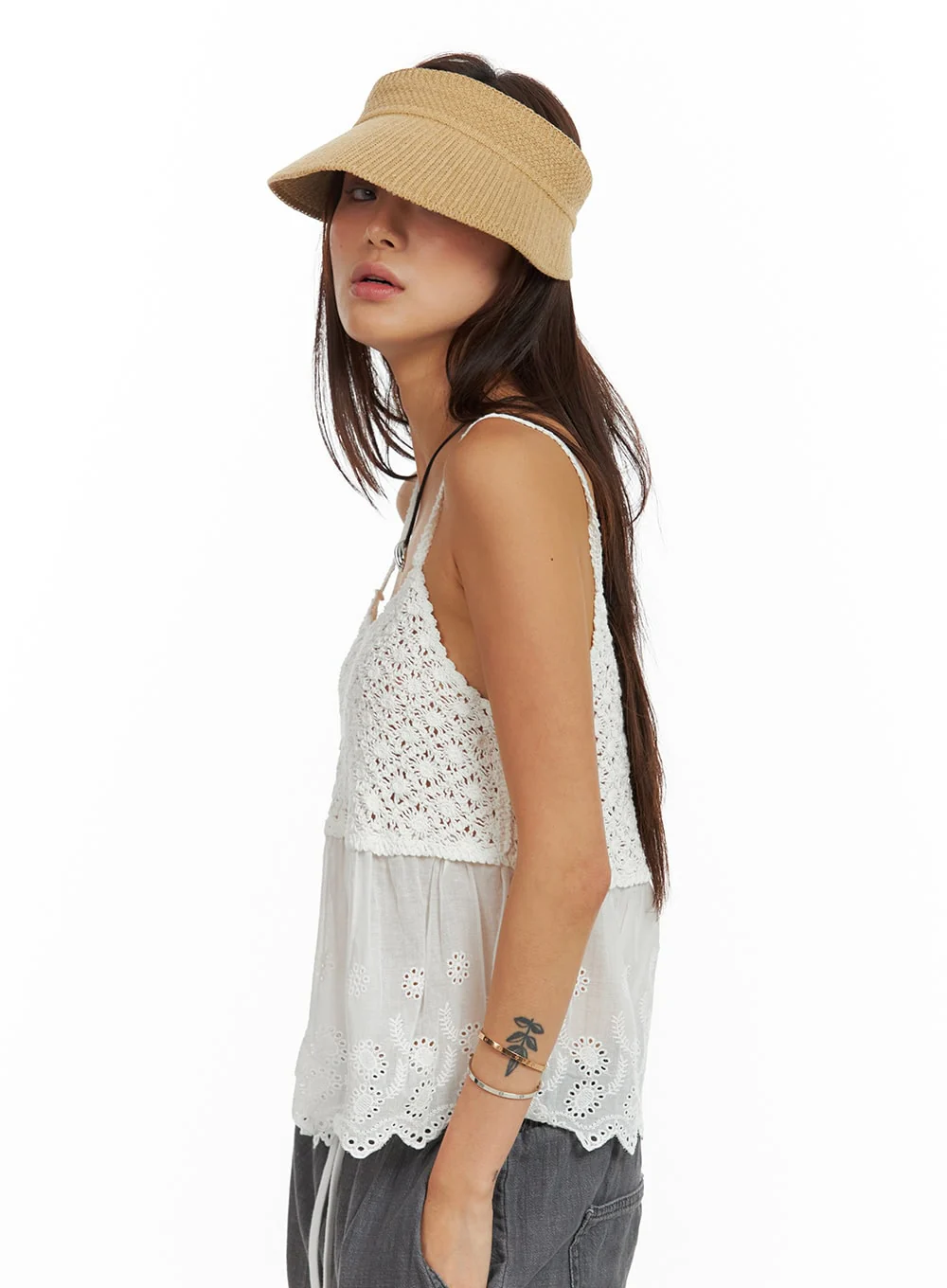 Open-Head Straw Hat IU419 - Image 4
