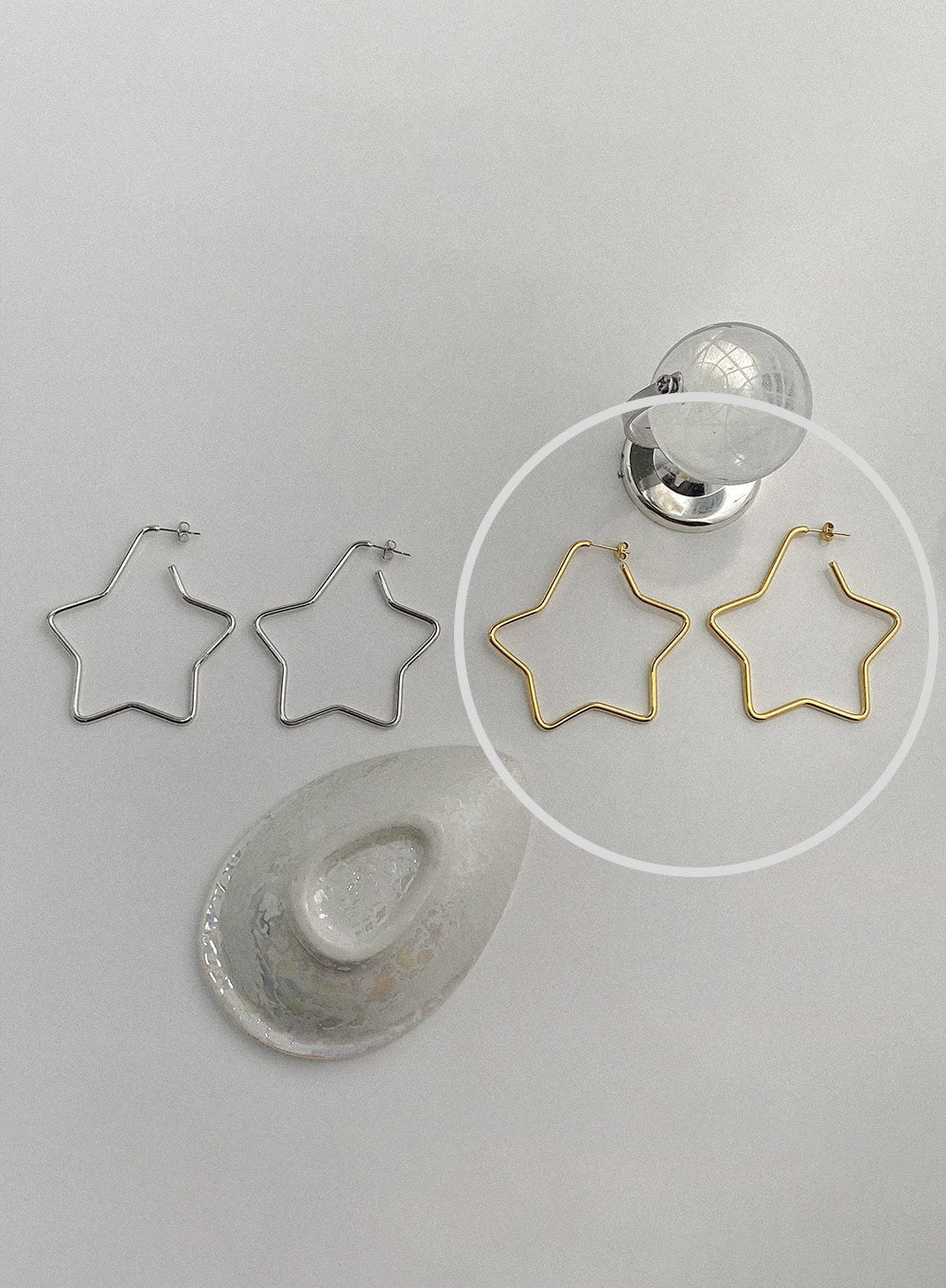 Orbit Big Star Earrings IA517 - Image 5