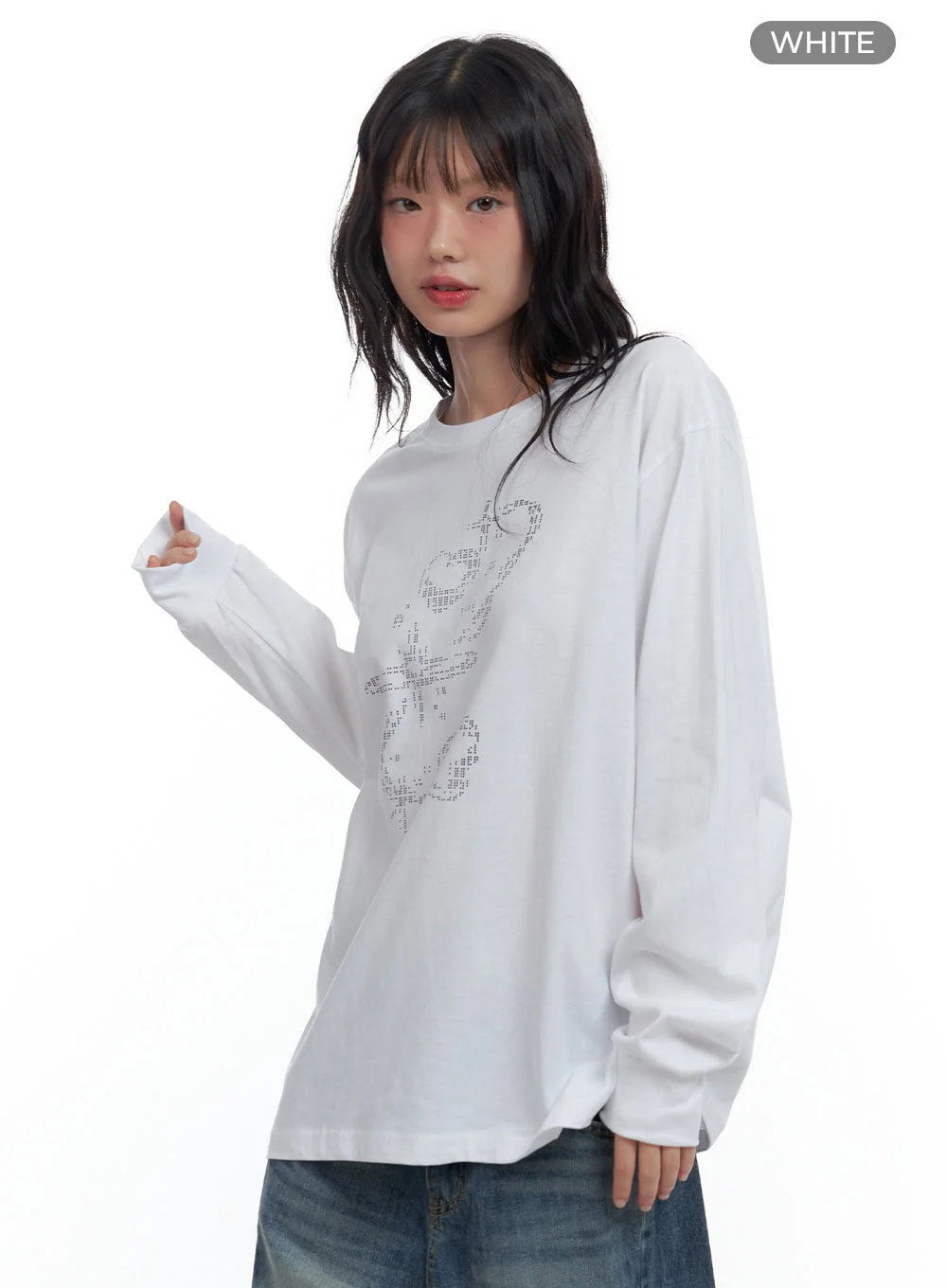 Oversize Fit Round Neck Graphic Tee CS419 - Image 7