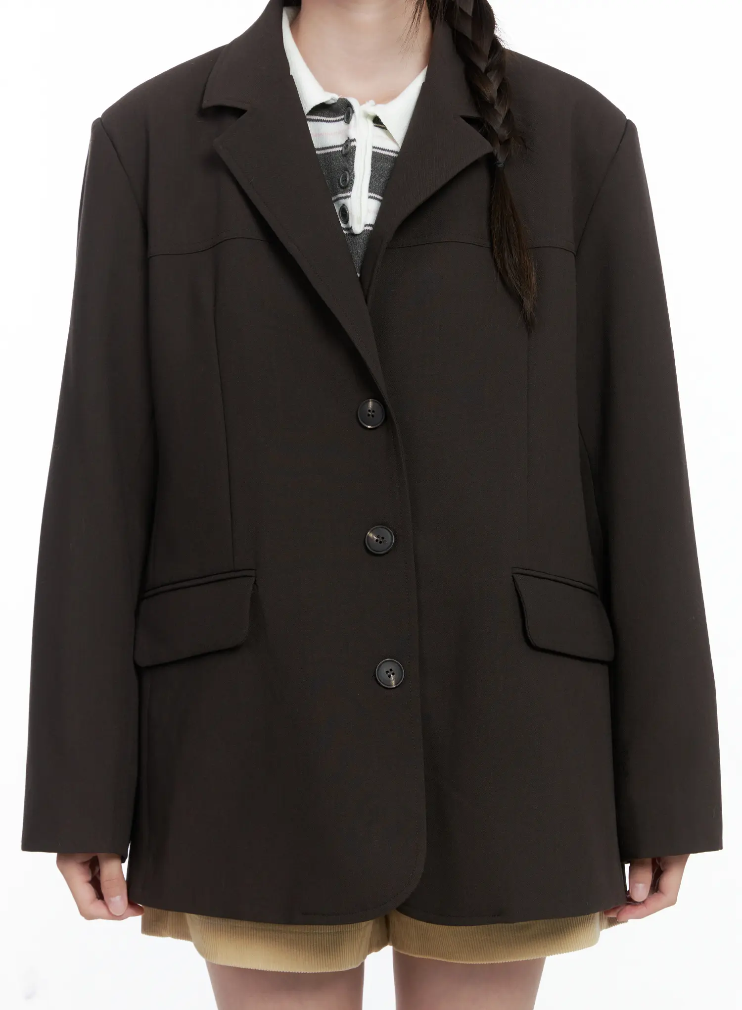 Oversized Blazer Jacket CO503 - Image 7