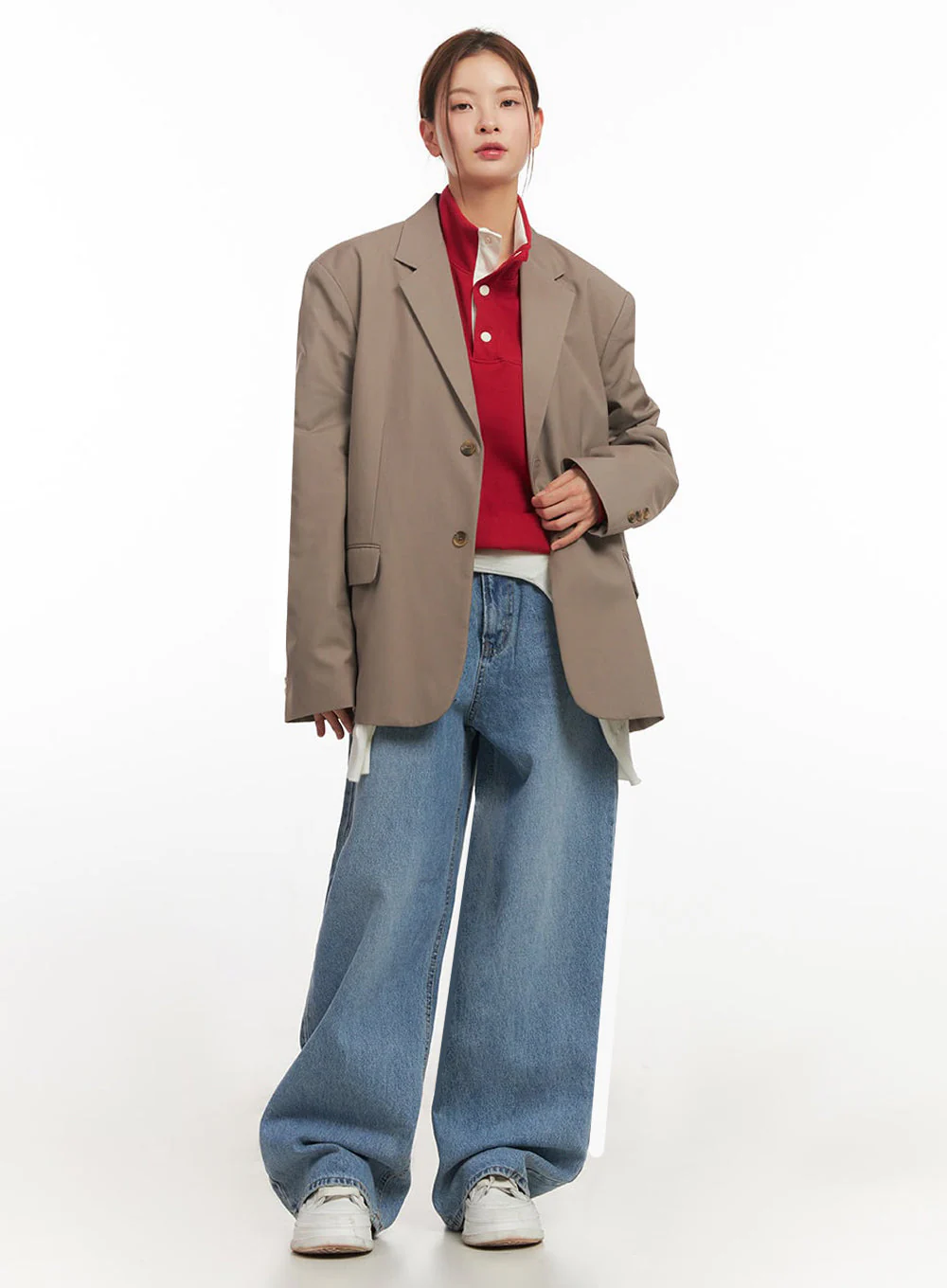 Oversized Classic Blazer IM514 - Image 13