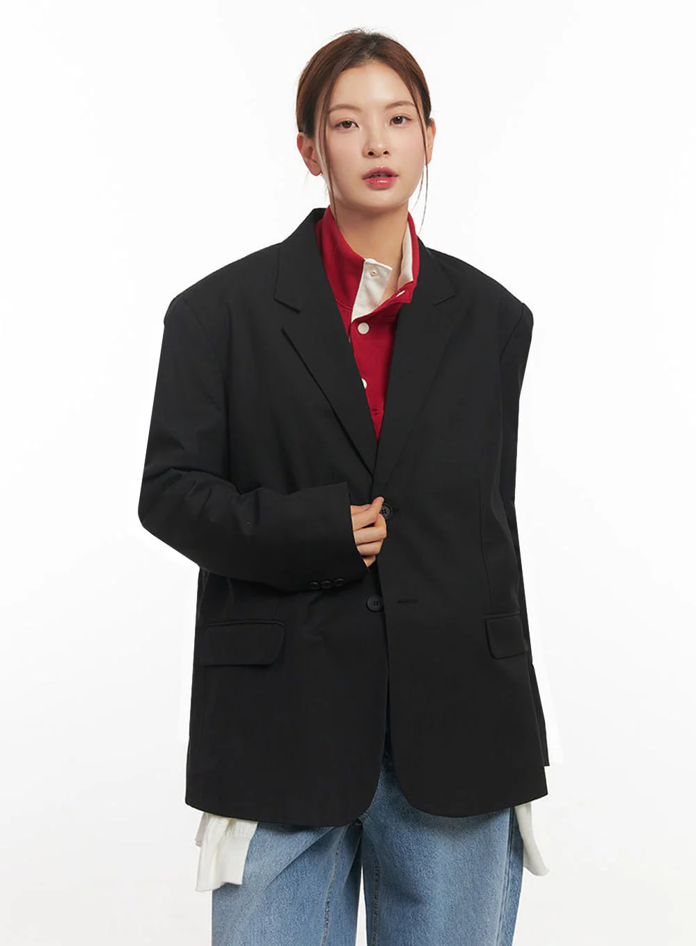 Oversized Classic Blazer IM514 - Image 15