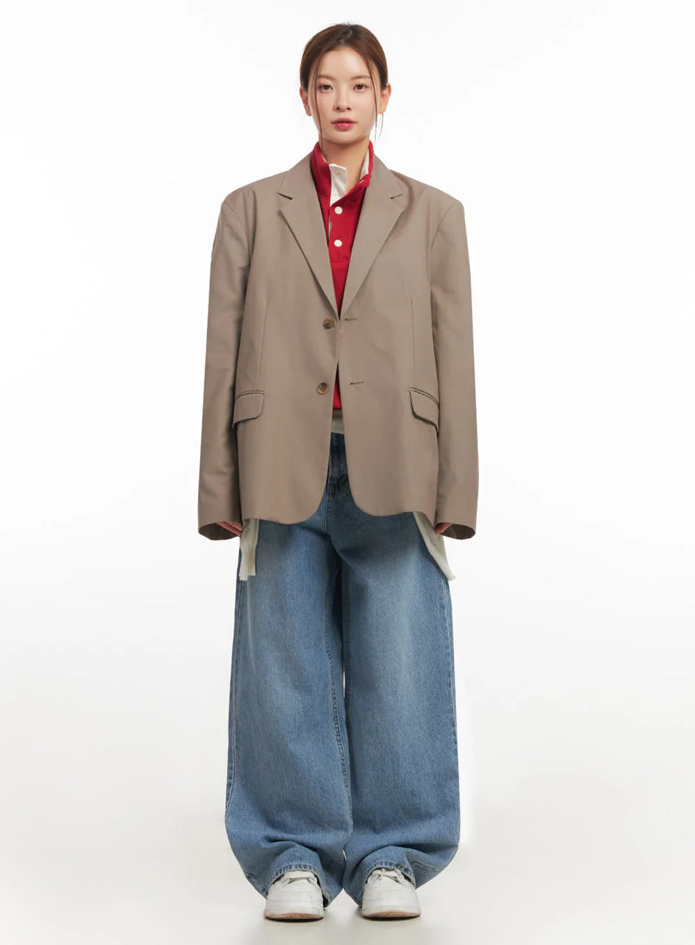 Oversized Classic Blazer IM514 - Image 4