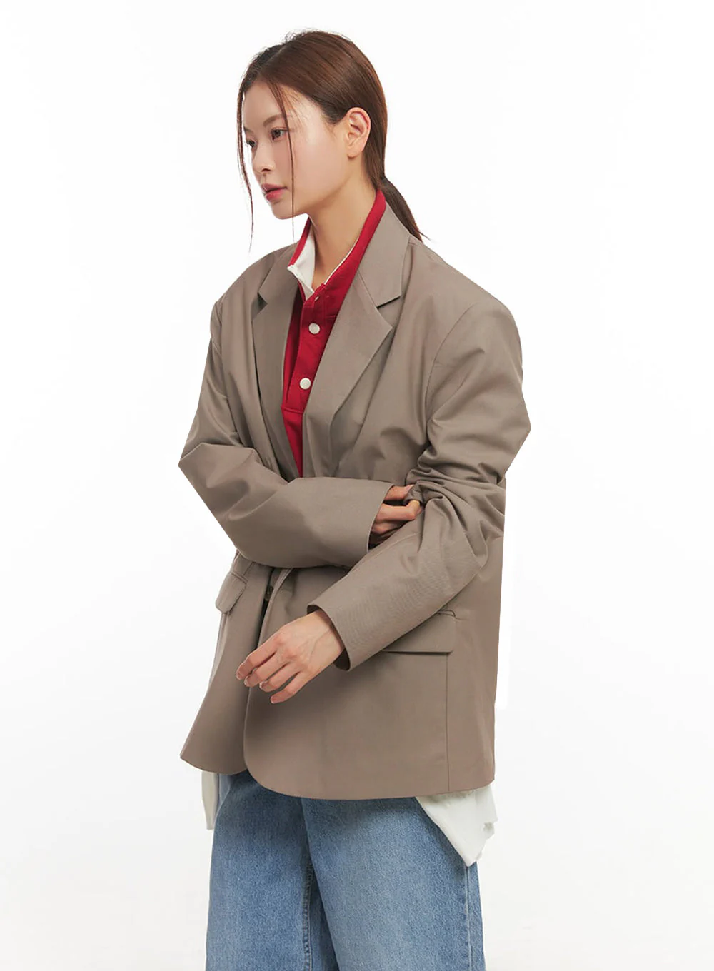 Oversized Classic Blazer IM514 - Image 8