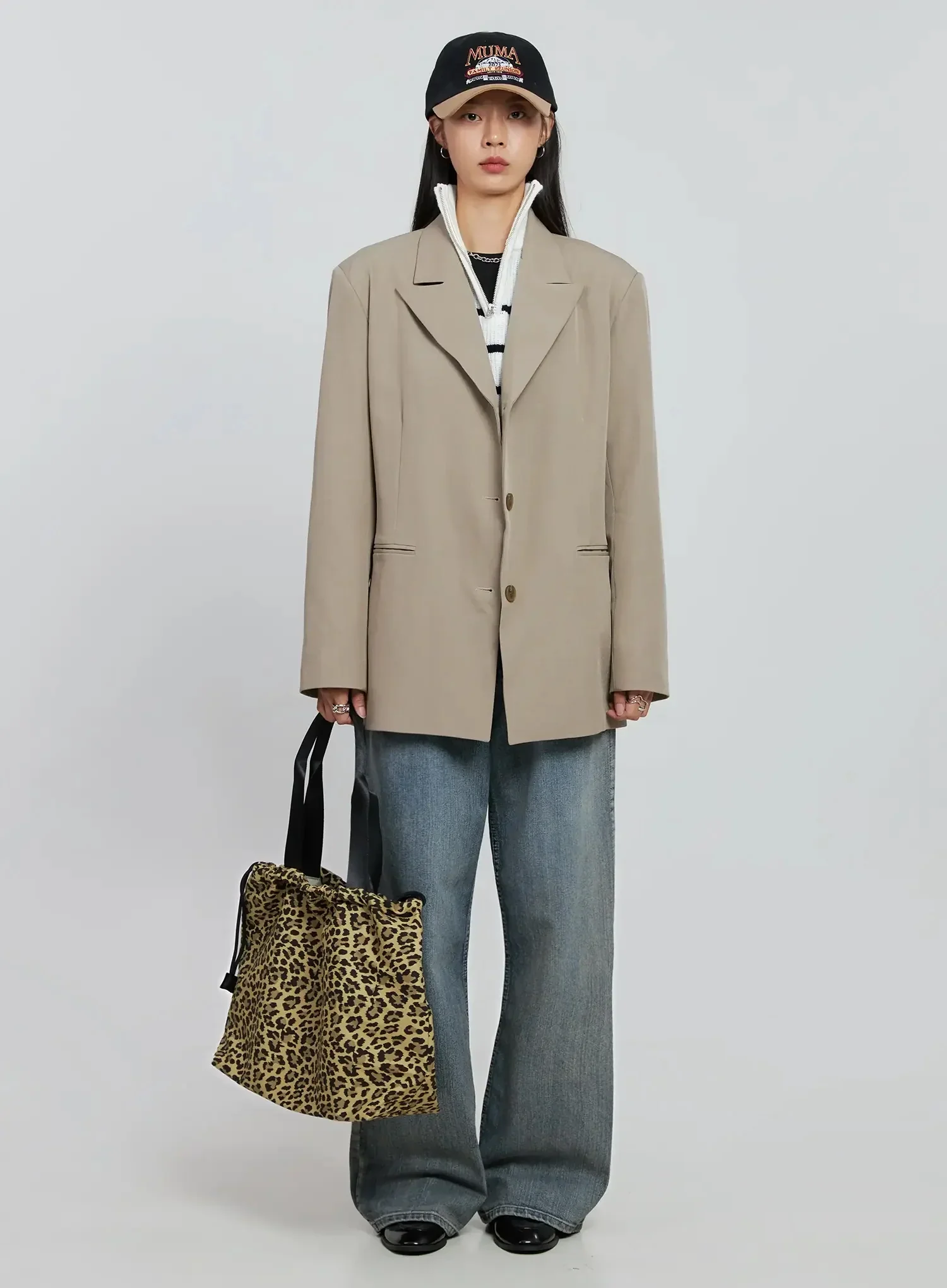 Oversized Classic Blazer IN507 - Image 13