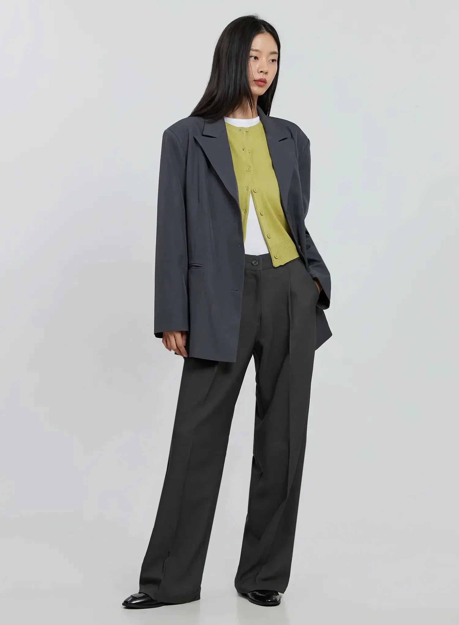 Oversized Classic Blazer IN507 - Image 3