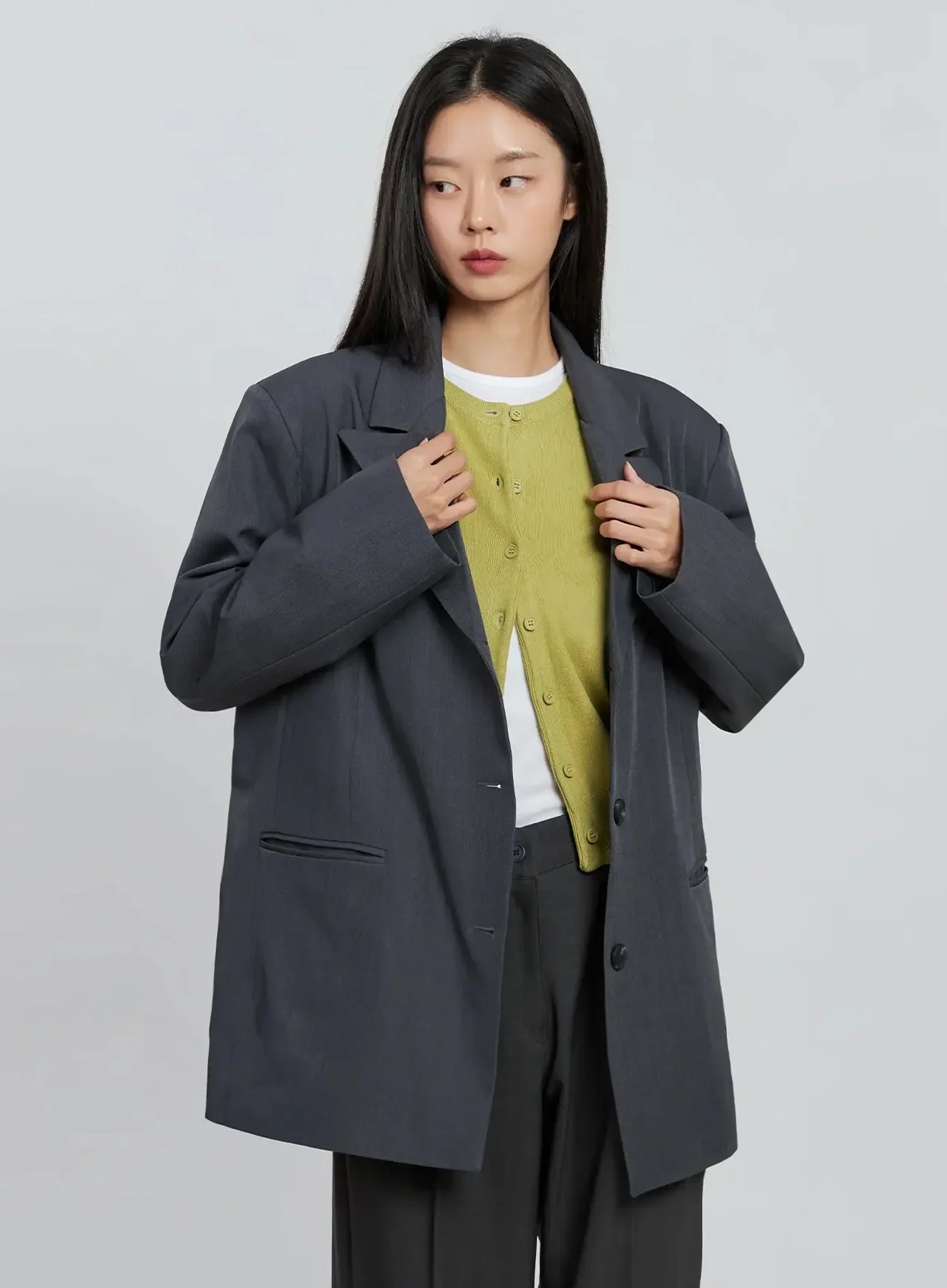 Oversized Classic Blazer IN507 - Image 5