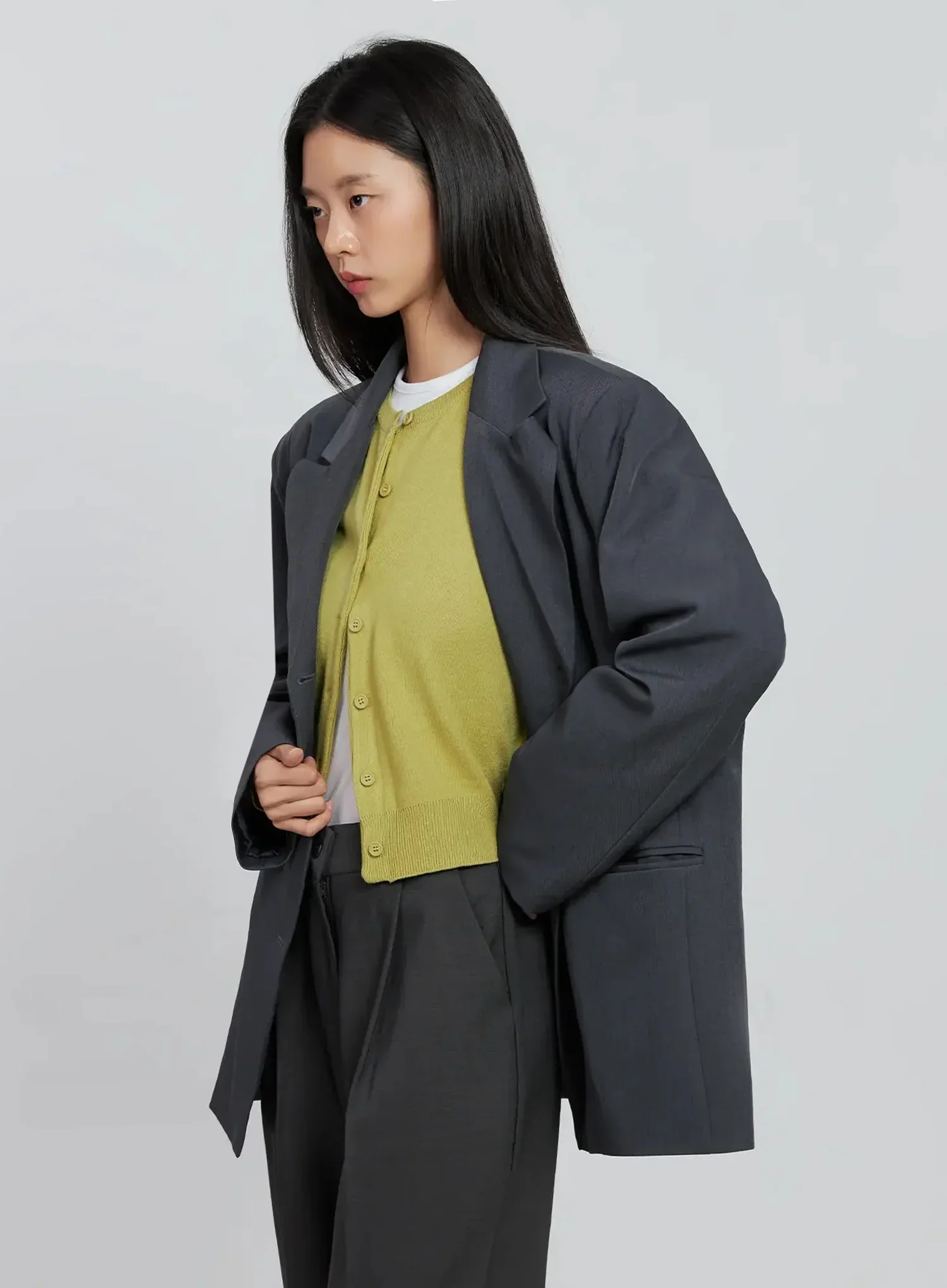 Oversized Classic Blazer IN507 - Image 6