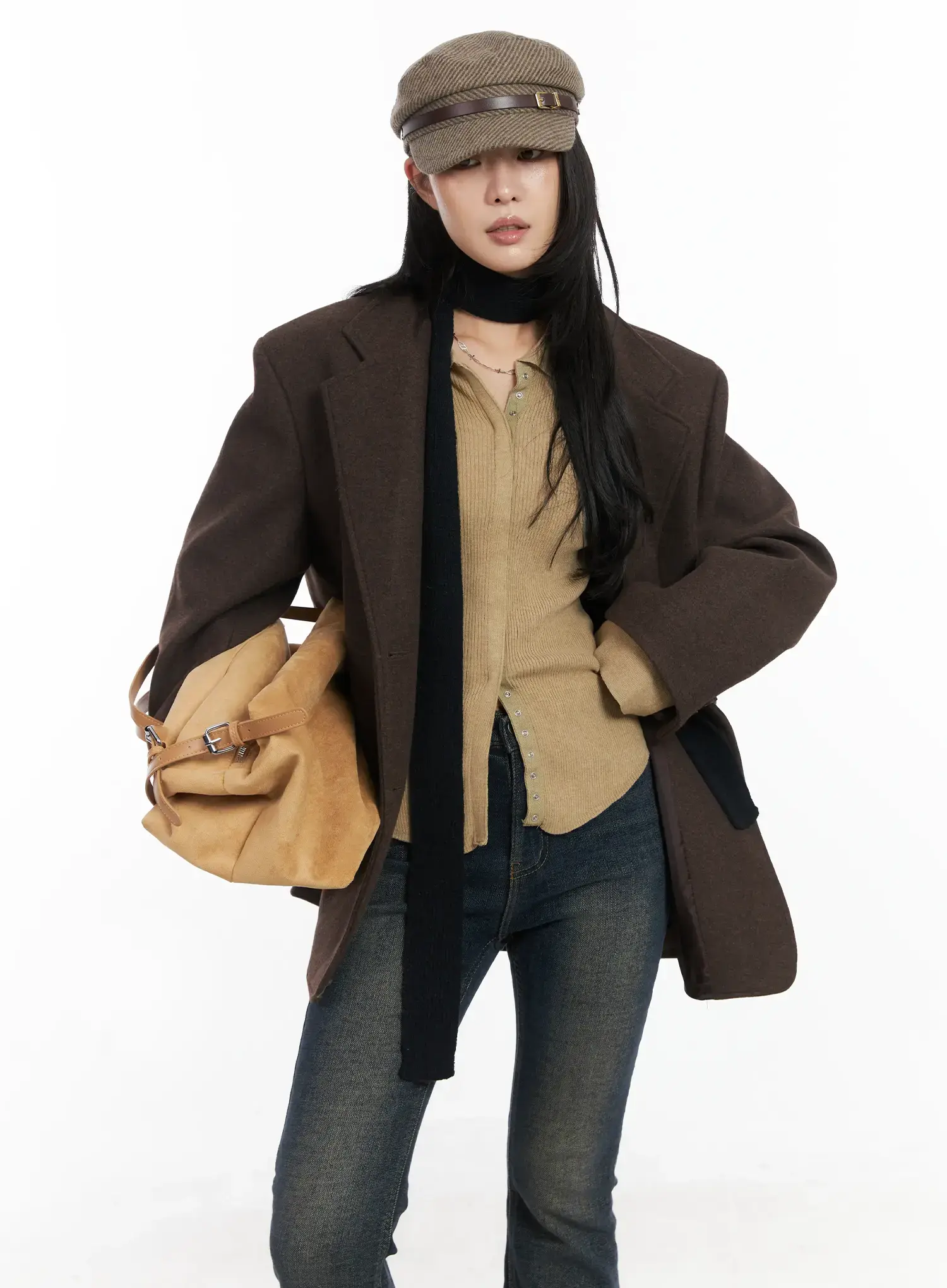 Oversized Classic Wool Blazer Jacket CD502