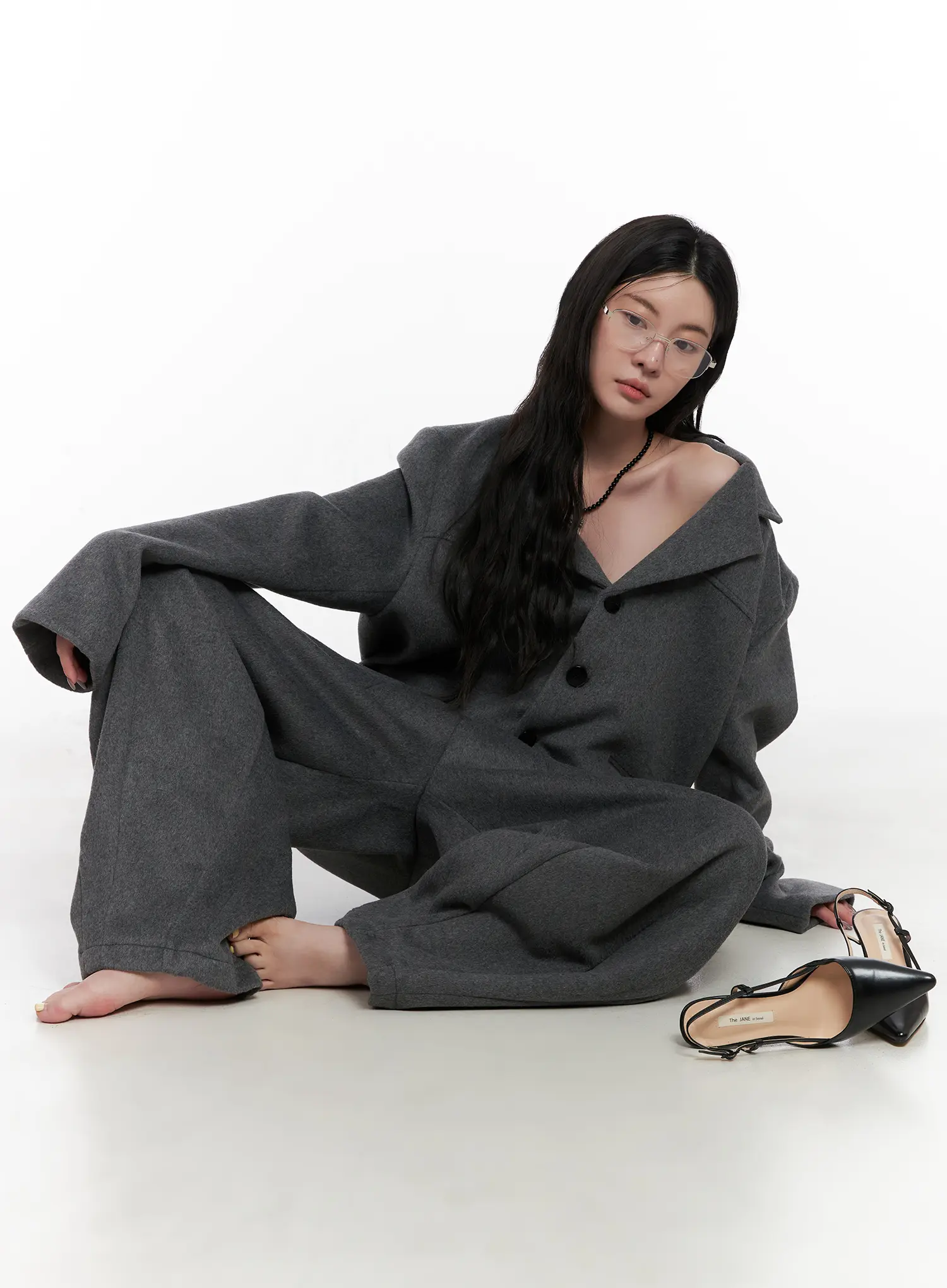 Oversized Crop Blazer CN513