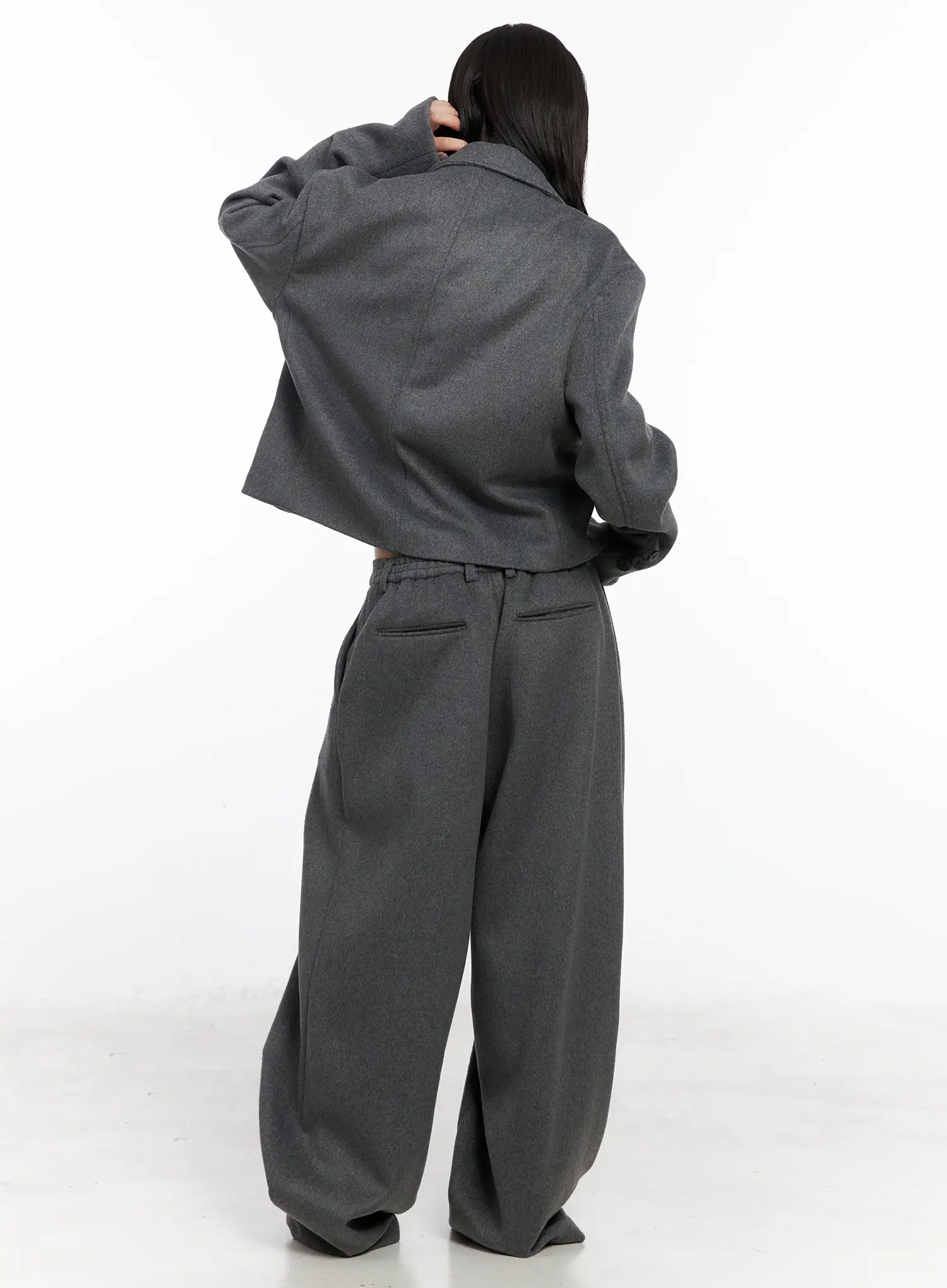 Oversized Crop Blazer CN513 - Image 5
