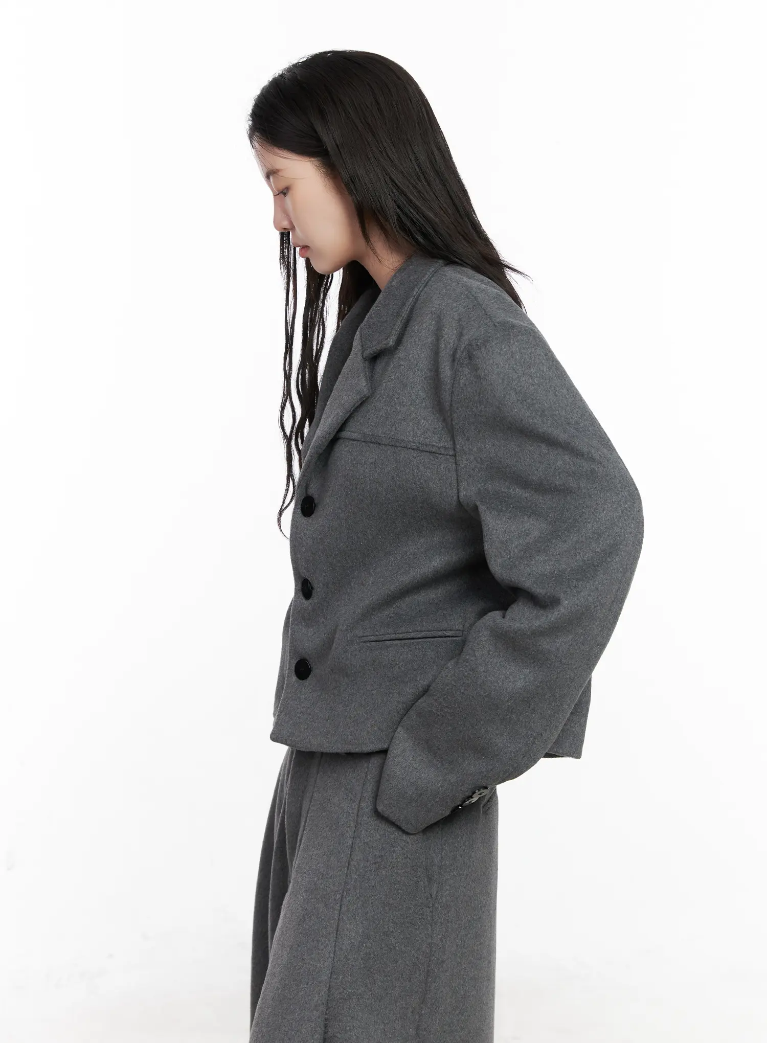 Oversized Crop Blazer CN513 - Image 6