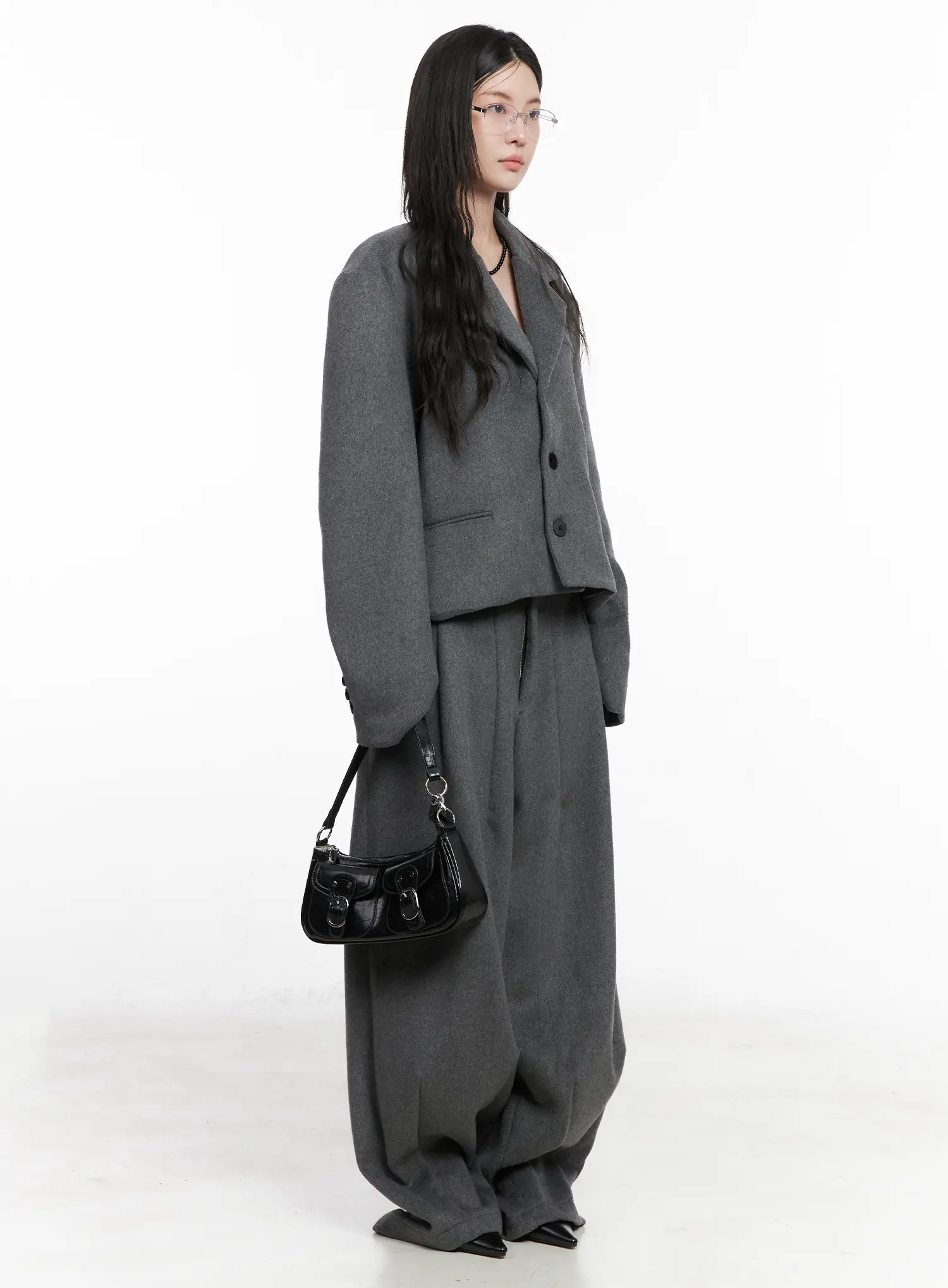 Oversized Crop Blazer CN513 - Image 7