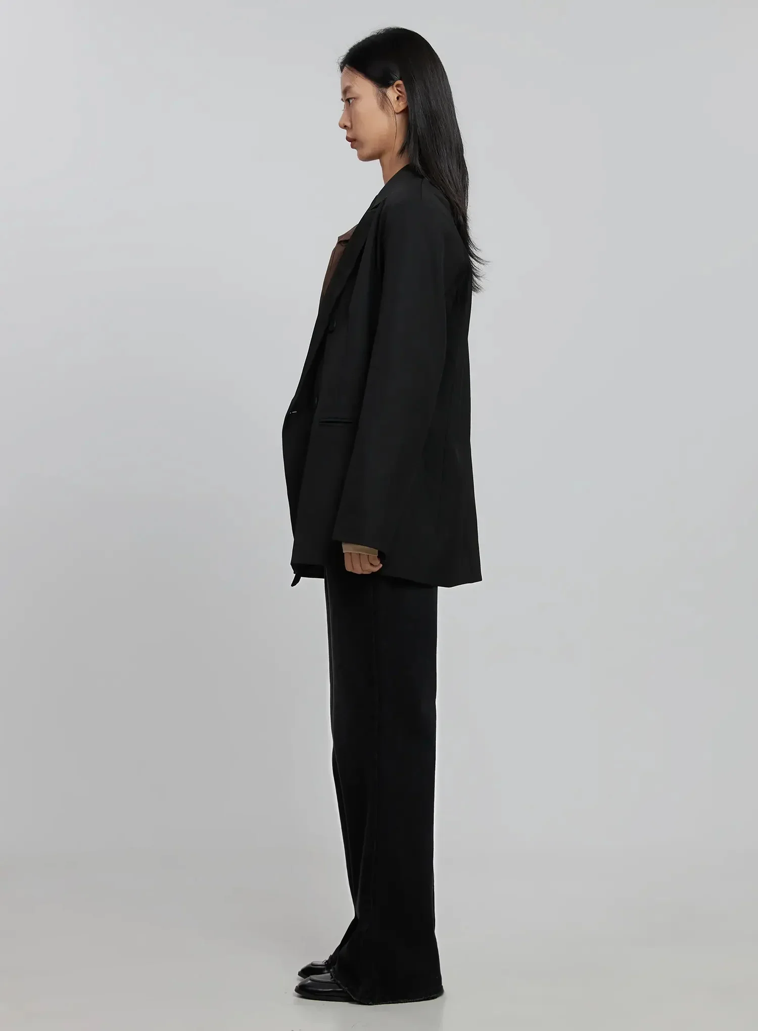 Oversized Double-Breasted Blazer ID516 - Image 10