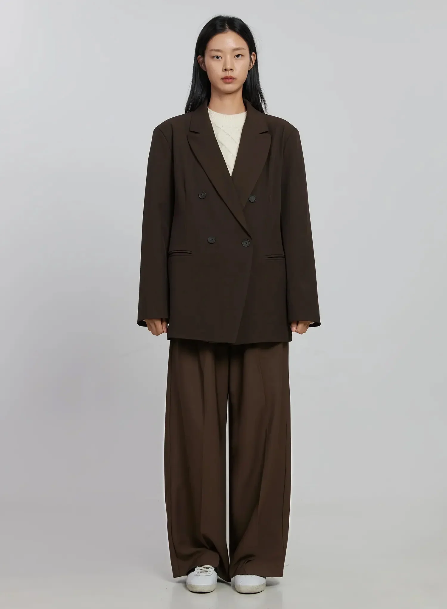 Oversized Double Button Blazer ID516 - Image 4