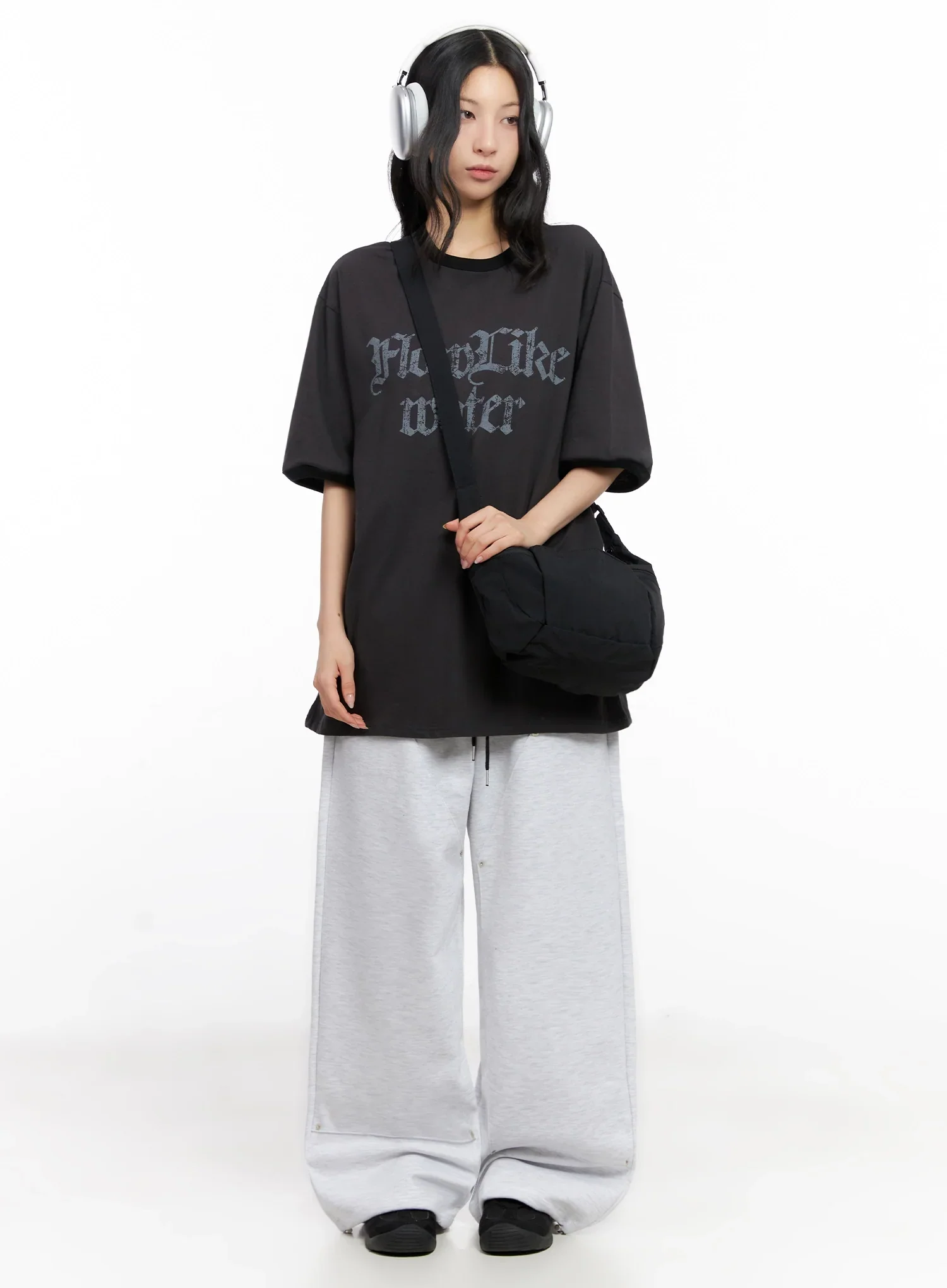 Oversized Gothic Graphic Print Tee IG508 - Image 16