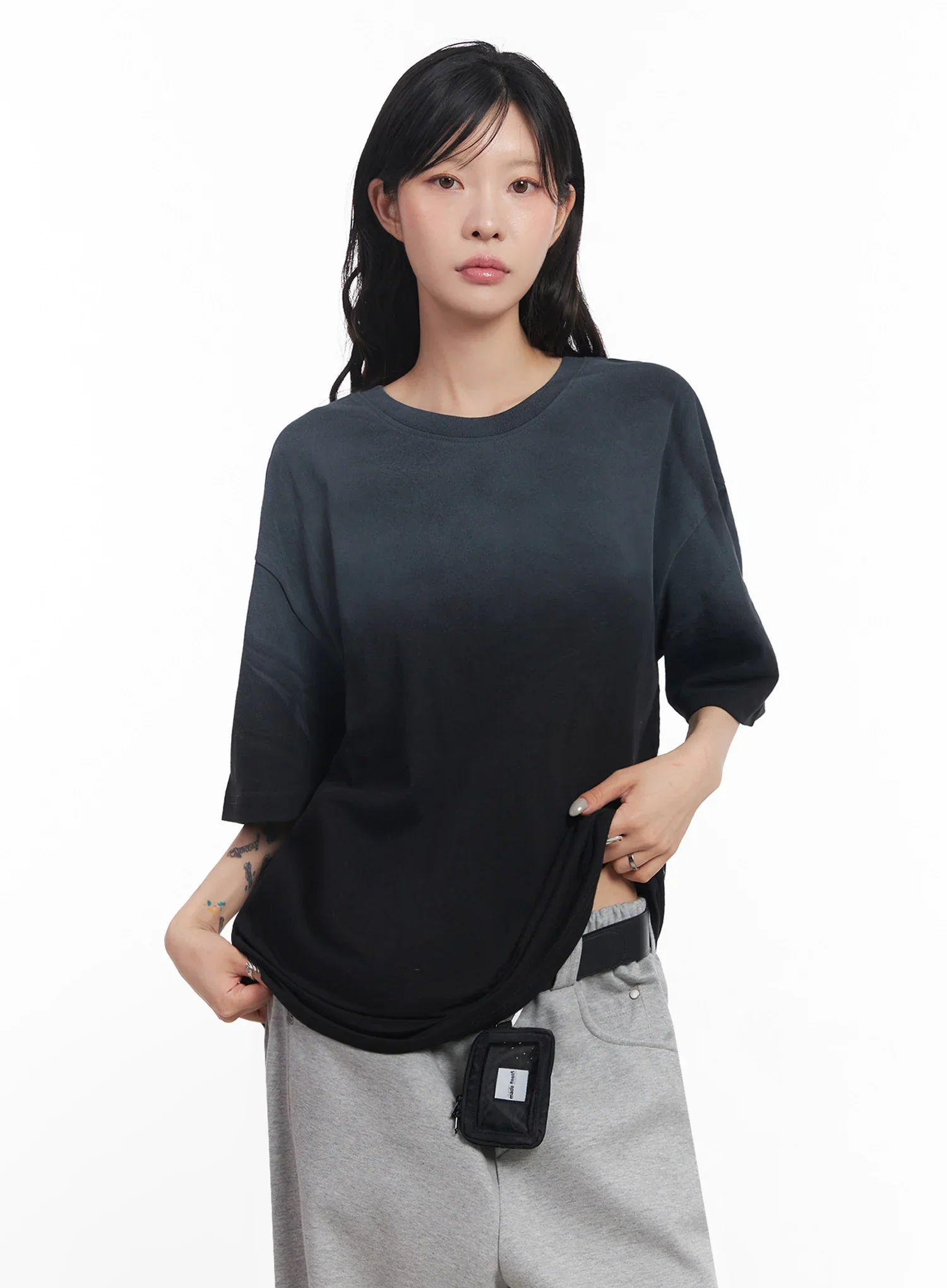 Oversized Gradient Fade T-Shirt IC503 - Image 2