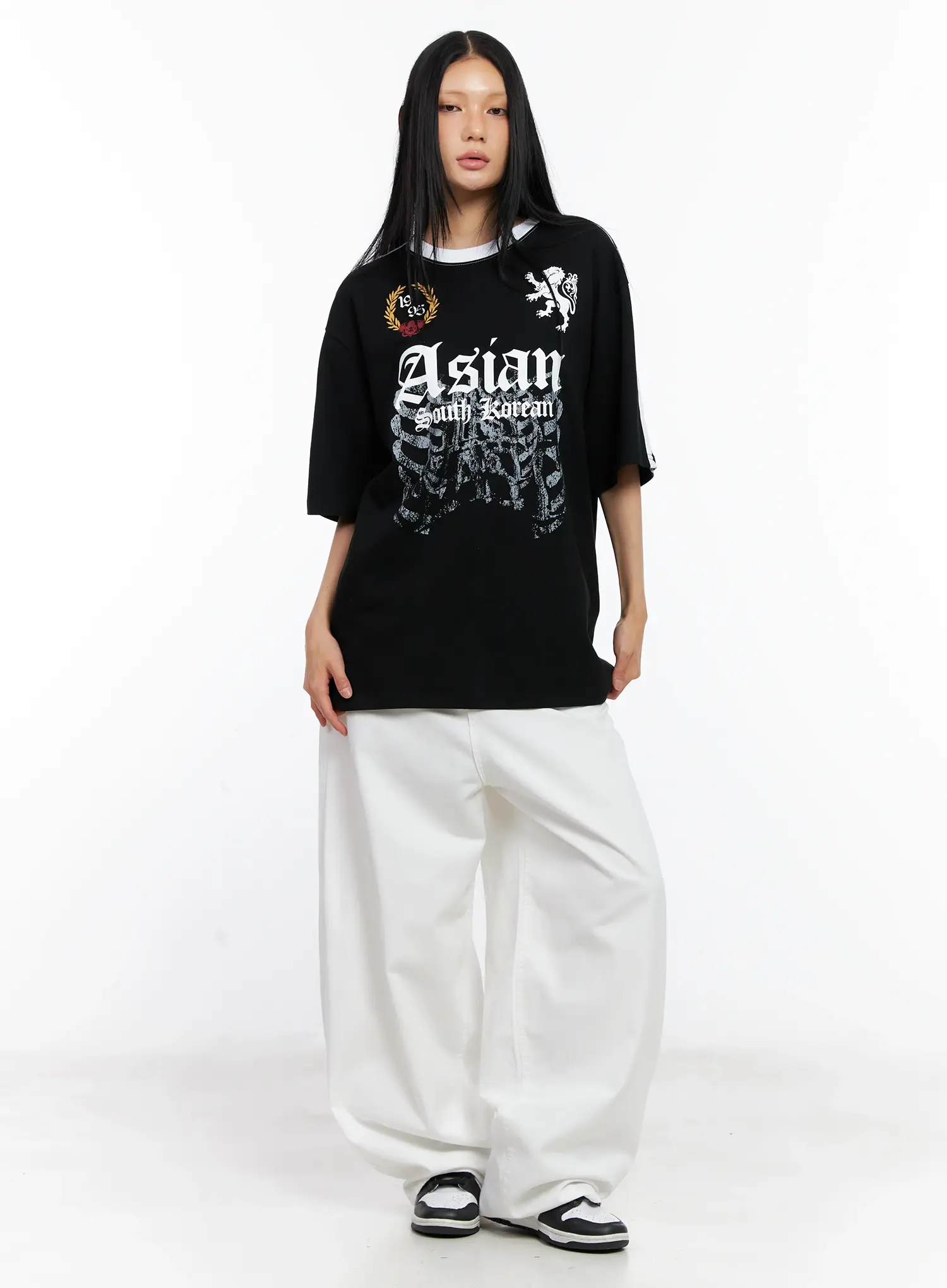 Oversized Graphic Logo Tee CL529 - Image 3