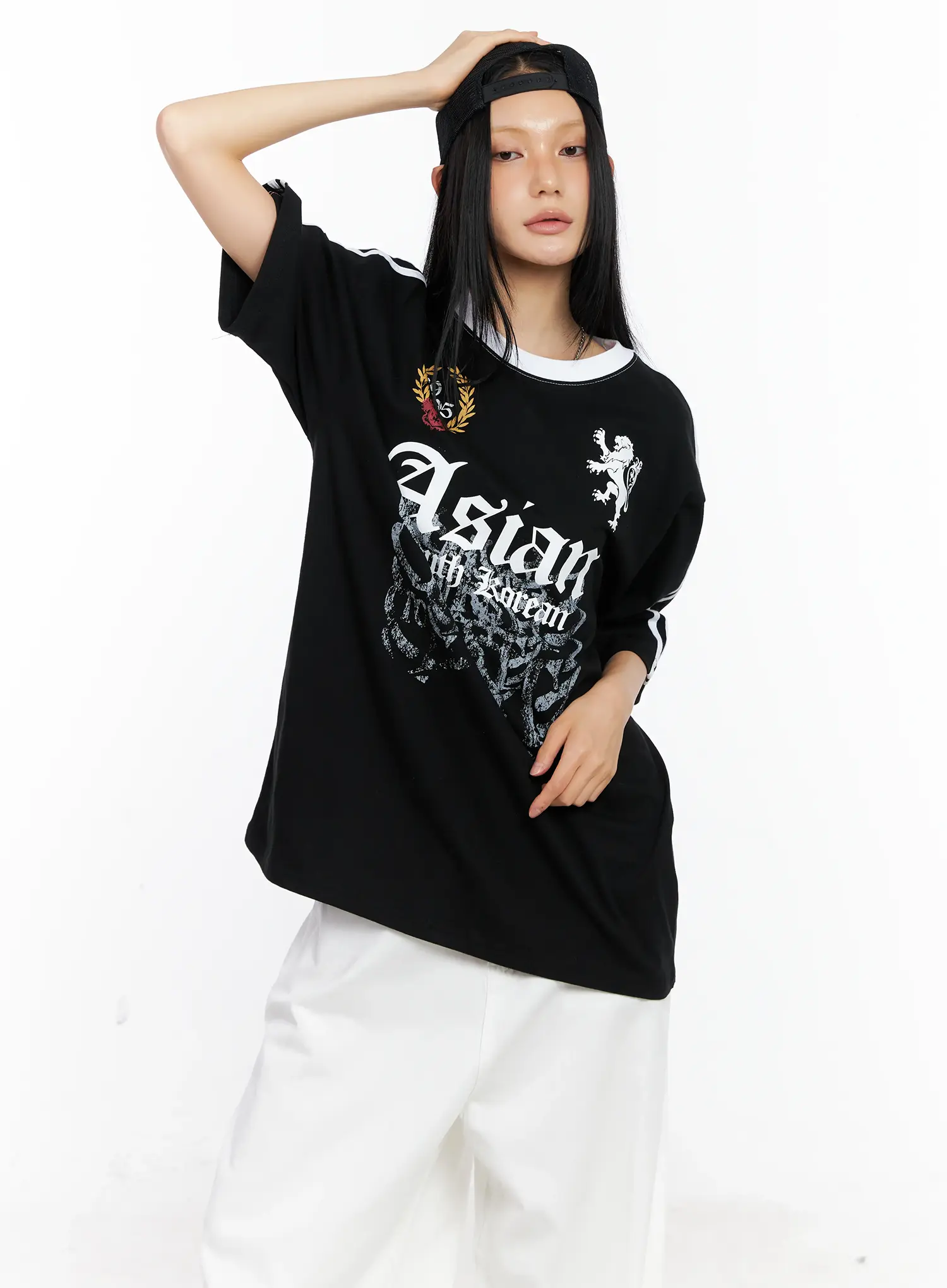 Oversized Graphic Logo Tee CL529 - Image 6