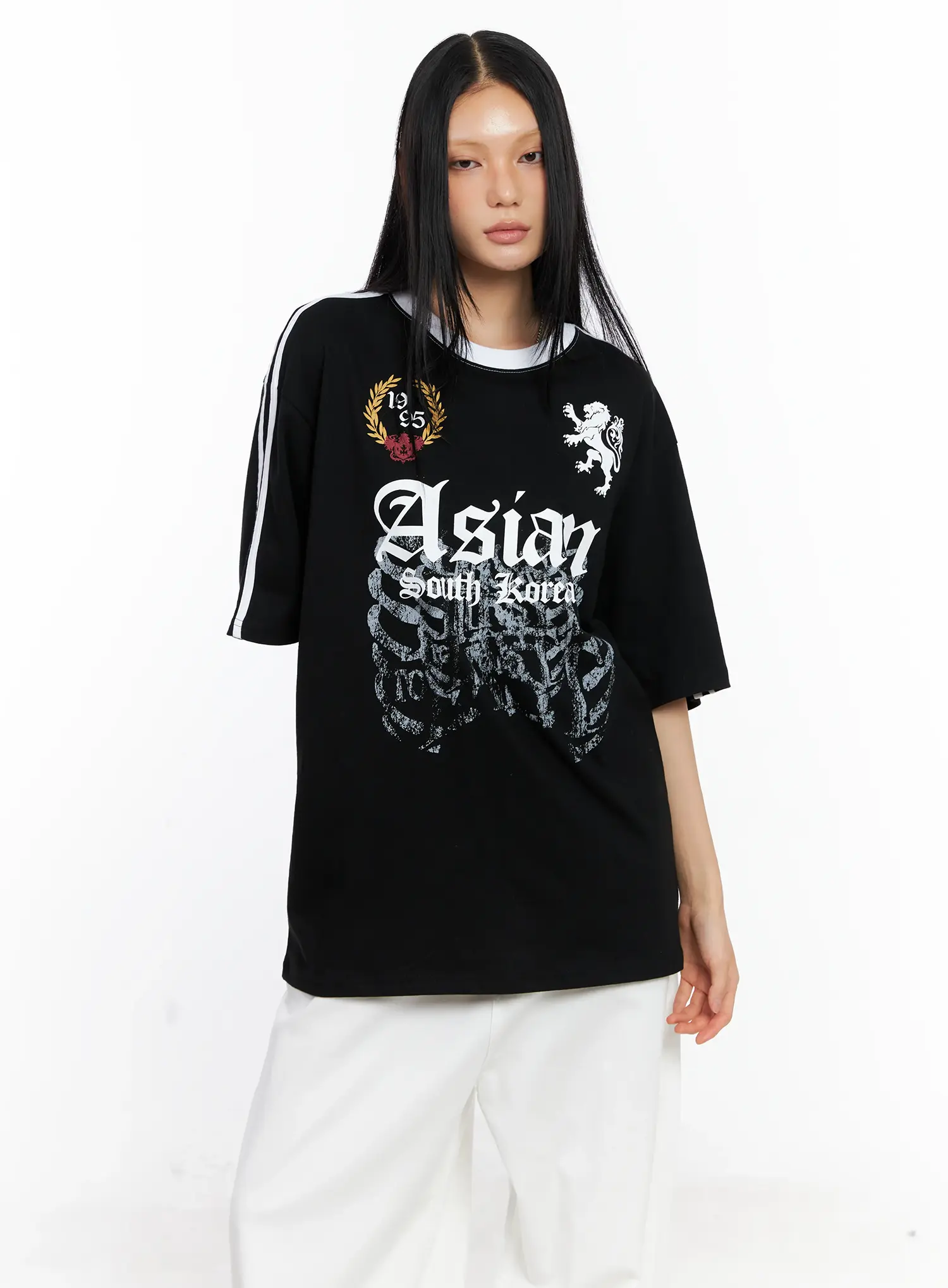 Oversized Graphic Logo Tee CL529 - Image 9