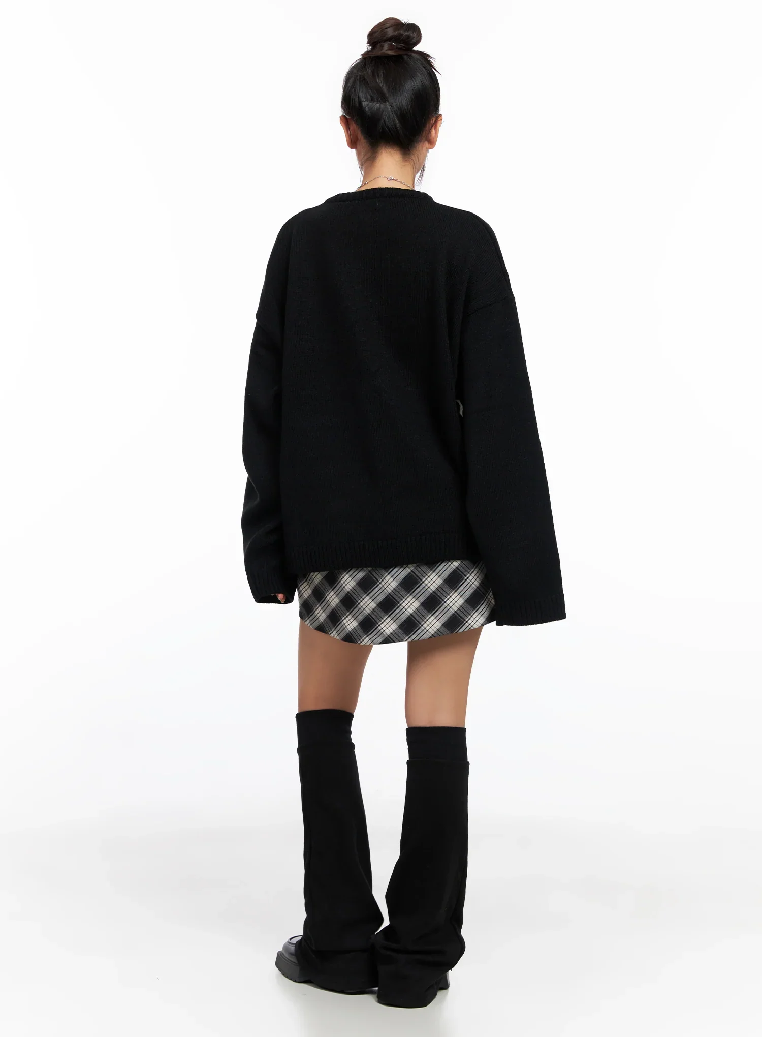 Oversized Graphic Zip-up Sweater CO515 - Image 8