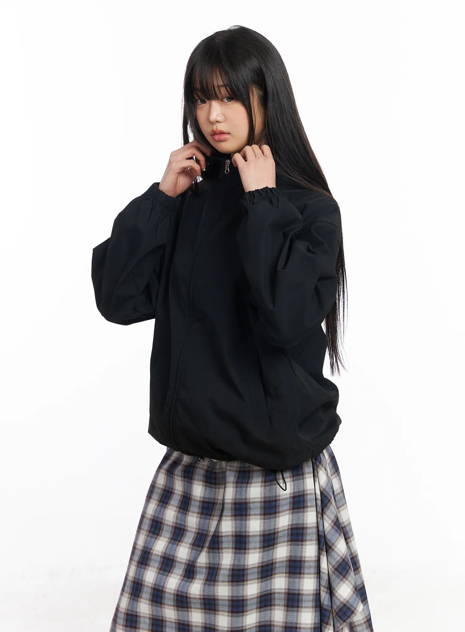 Oversized Hooded Windbreaker CF506 - Image 16