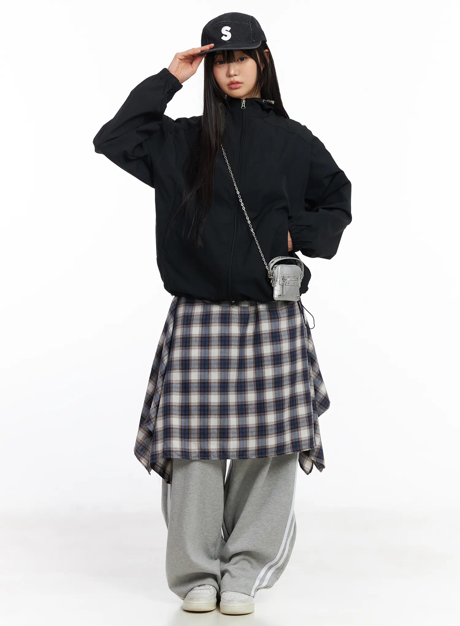 Oversized Hooded Windbreaker CF506 - Image 23