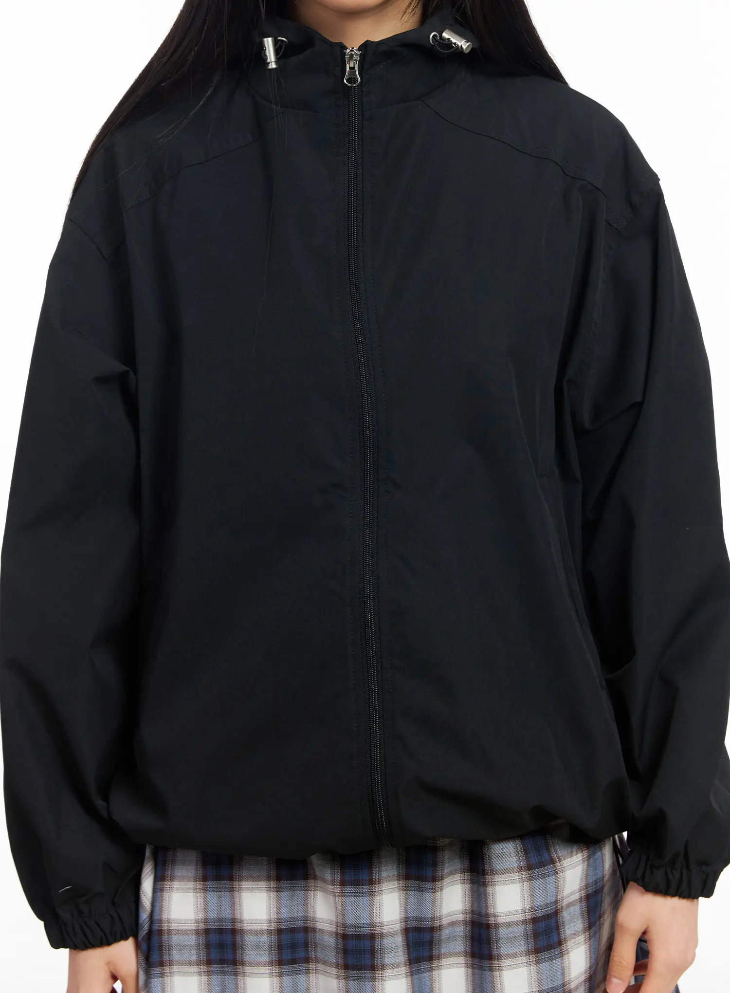 Oversized Hooded Windbreaker CF506 - Image 6