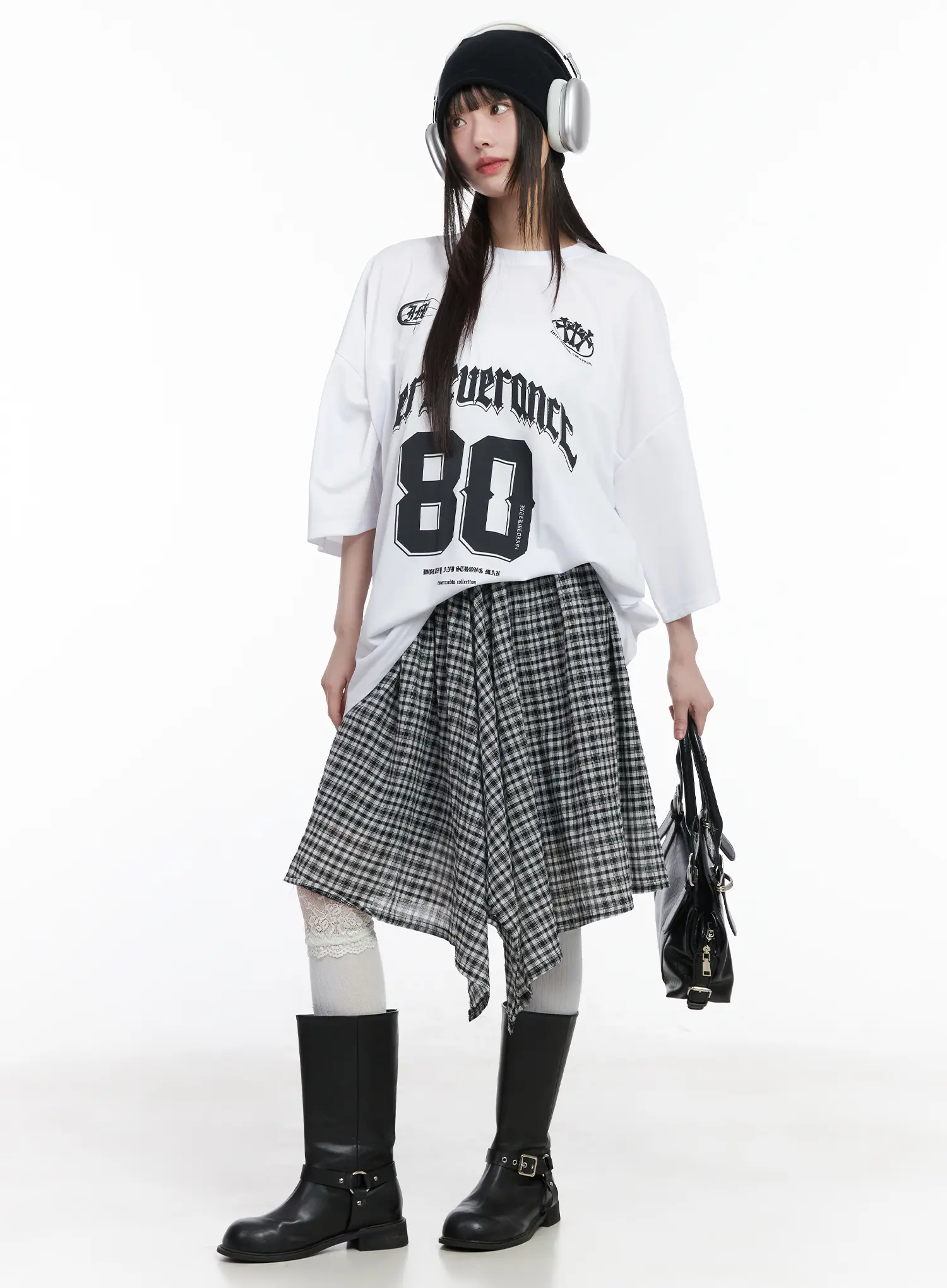 Oversized Jersey Graphic Tee CM524 - Image 7