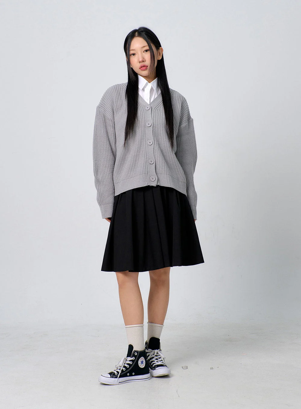 Oversized Knit Button Cardigan BJ331 - Image 6