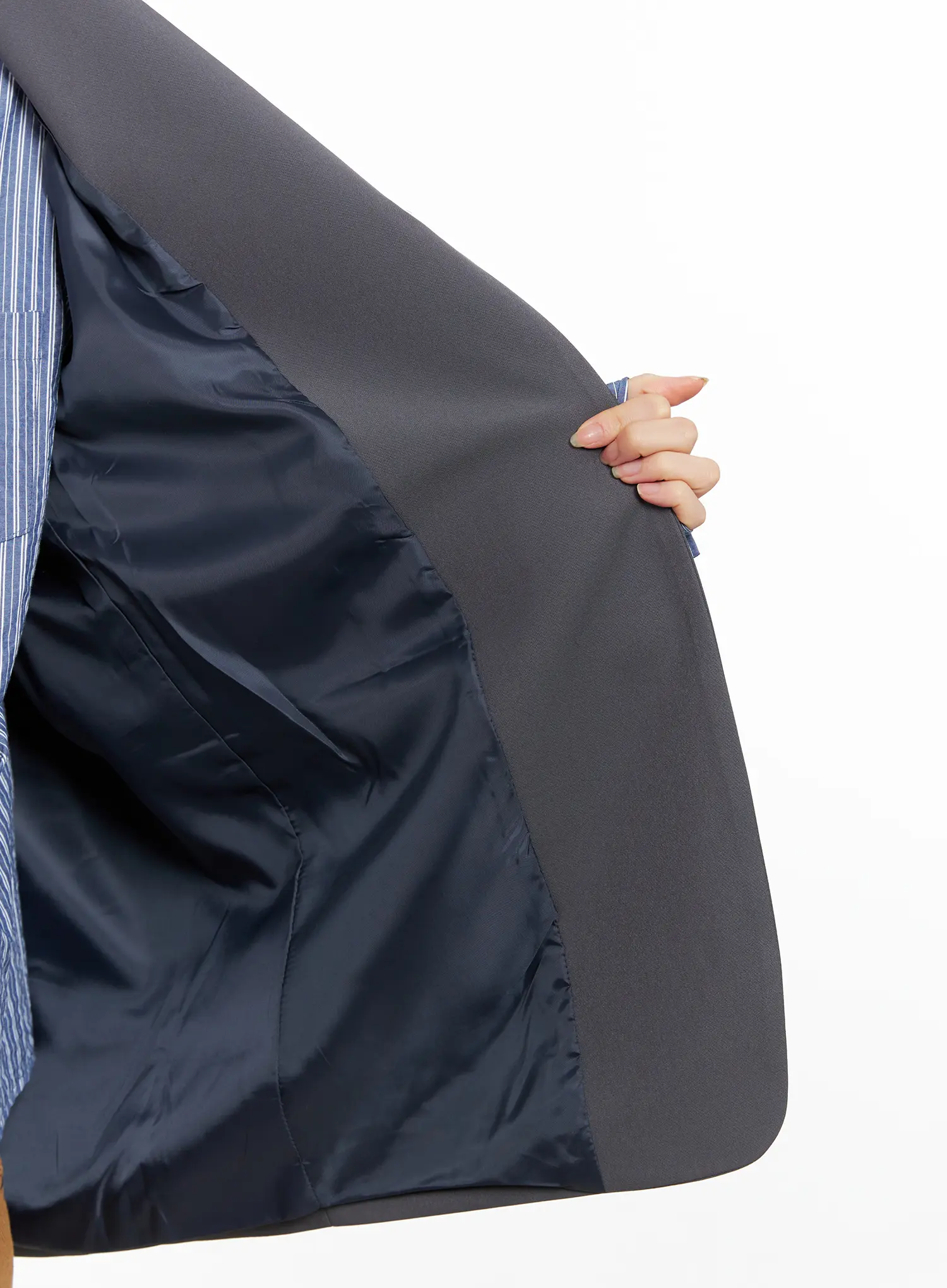 Oversized One-Button Blazer CC1109 - Image 6