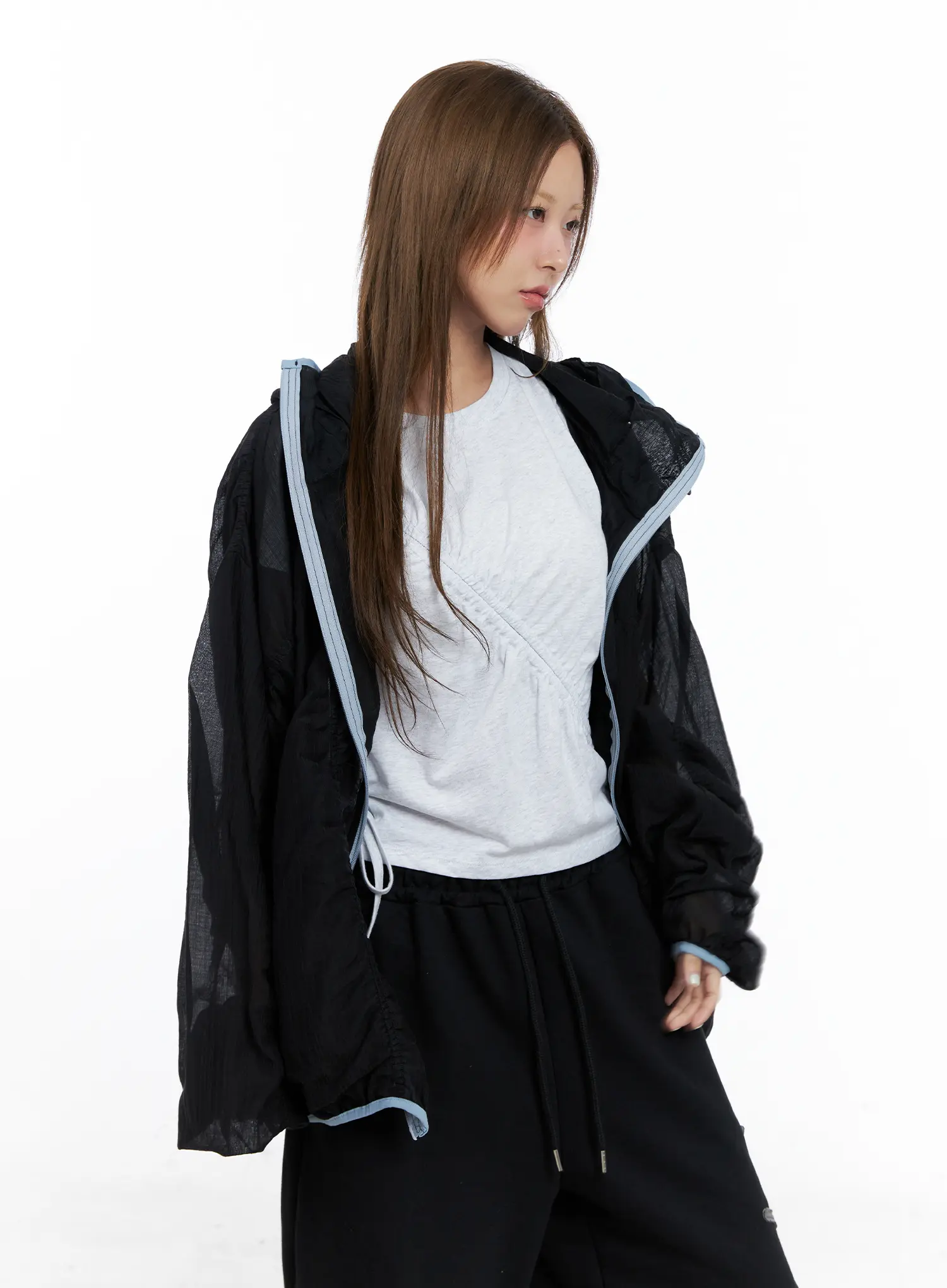 Oversized Ruched Windbreaker CL511 - Image 12