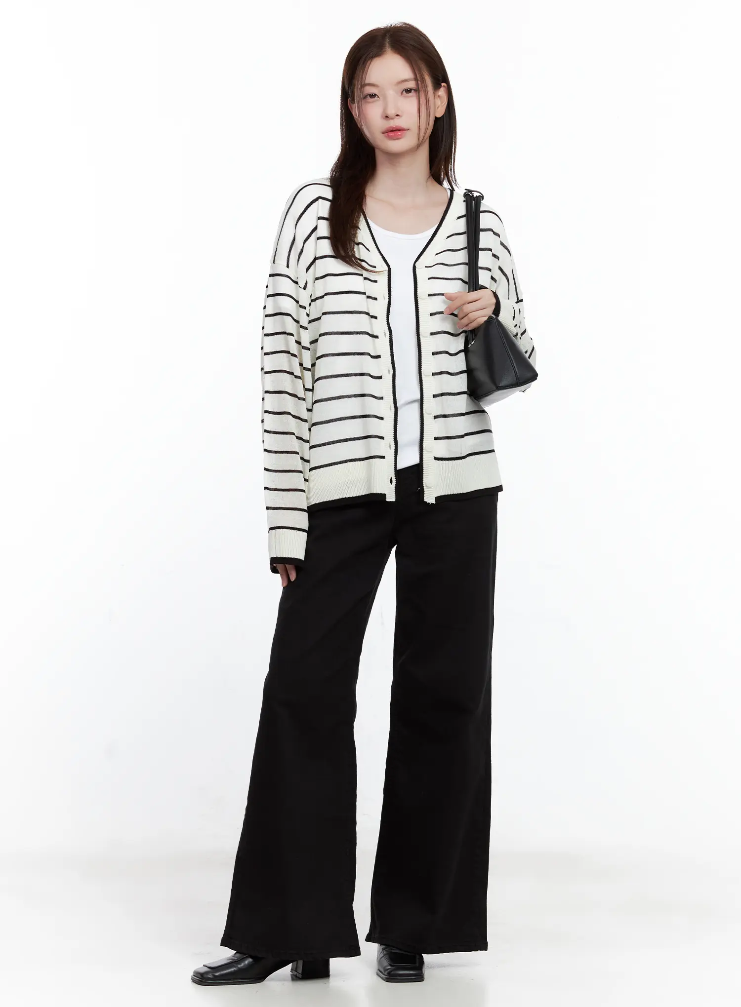 Oversized Striped Cardigan CL502